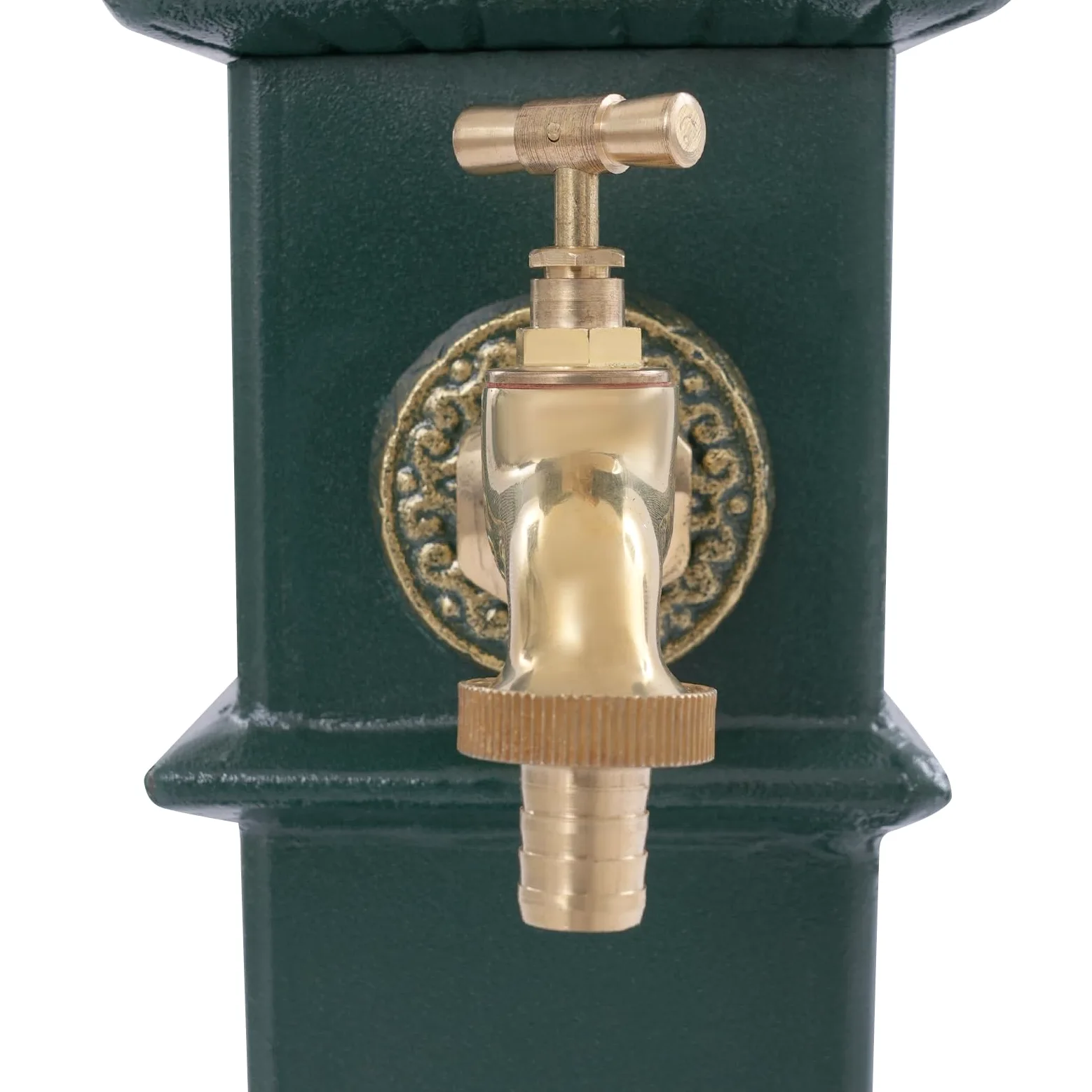 Colonne d'eau de jardin antique - Fontaine sur pied - Colonne d'eau avec robinet et bassin - 30,5 x 33 x 73 cm - Pour parcs