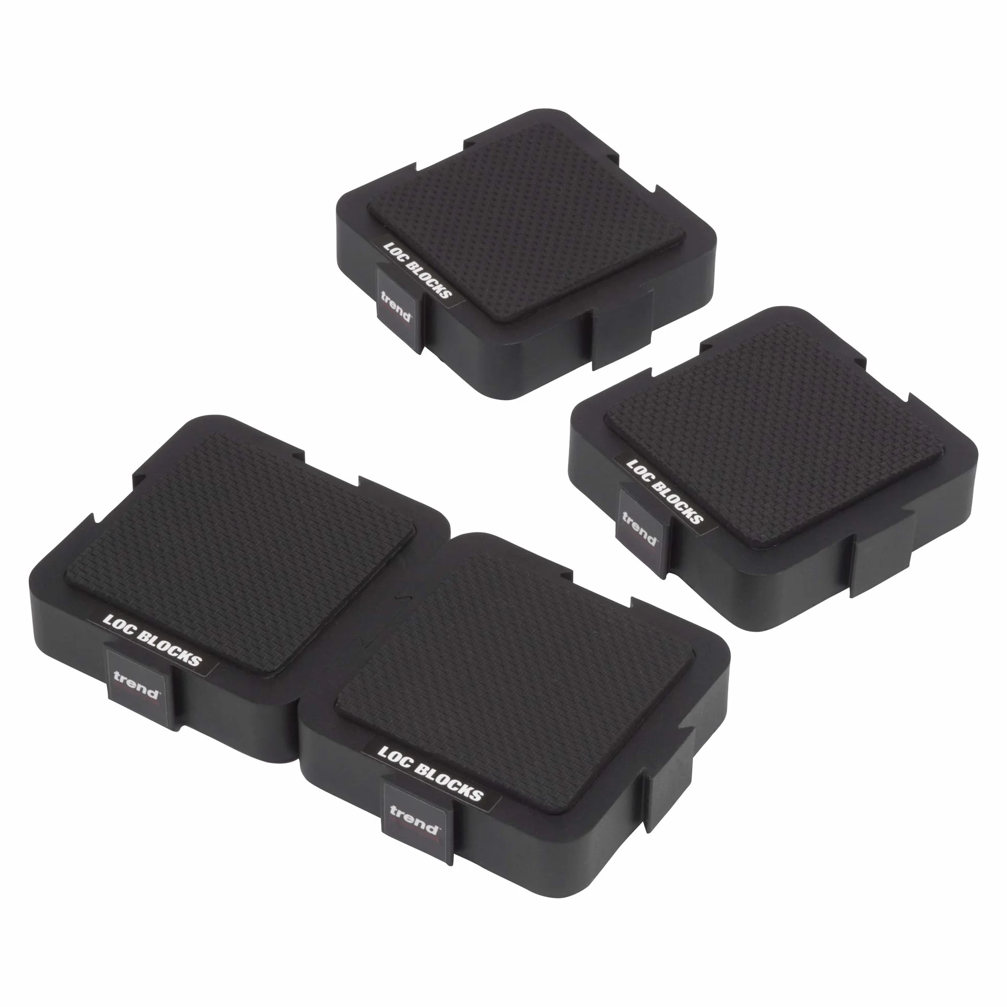 Trend Blocs de Serrage Emboîtables Pack de 4 Antidérapant