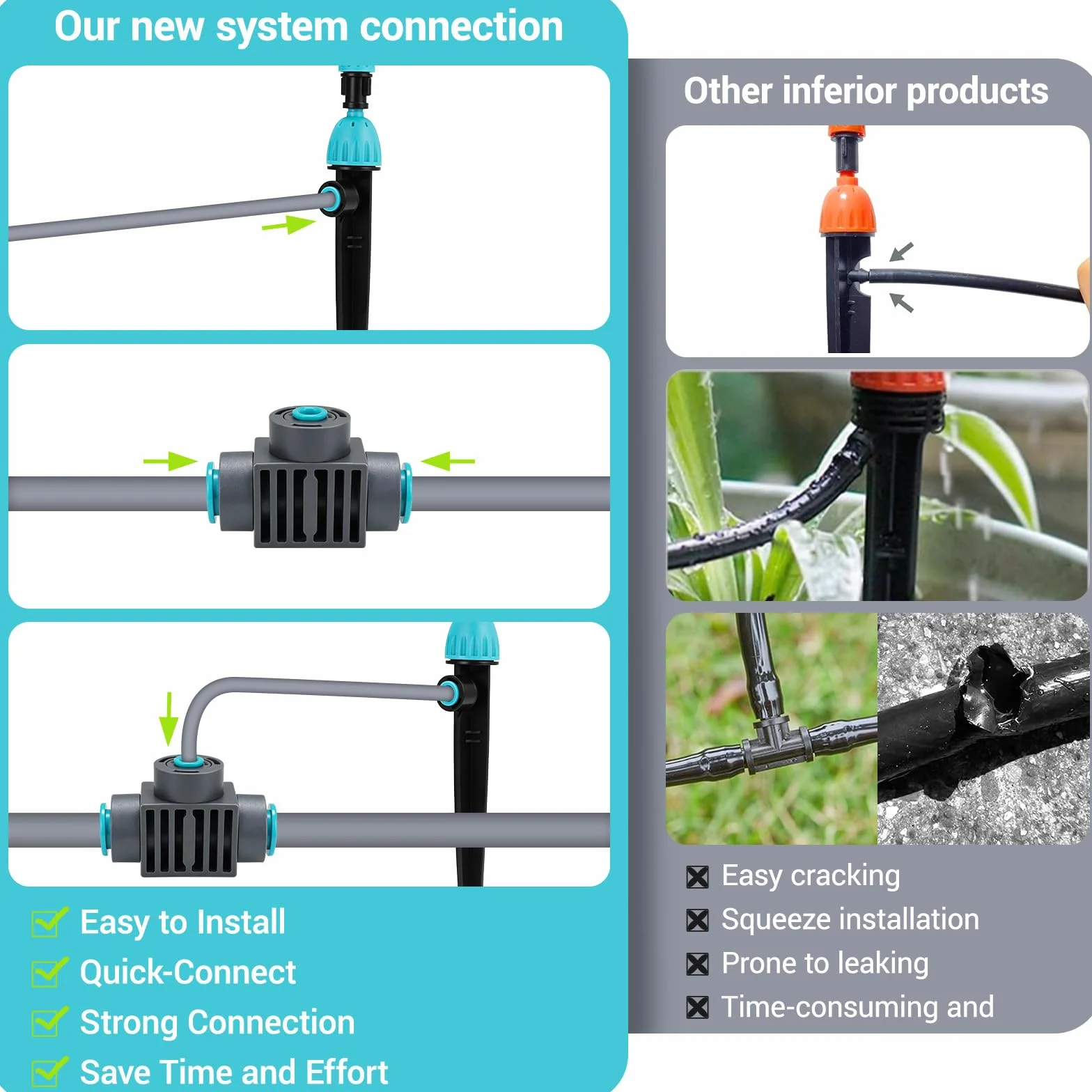 Kit d'irrigation goutte à goutte 30M Tuyau Jardin Arrosage Automatique