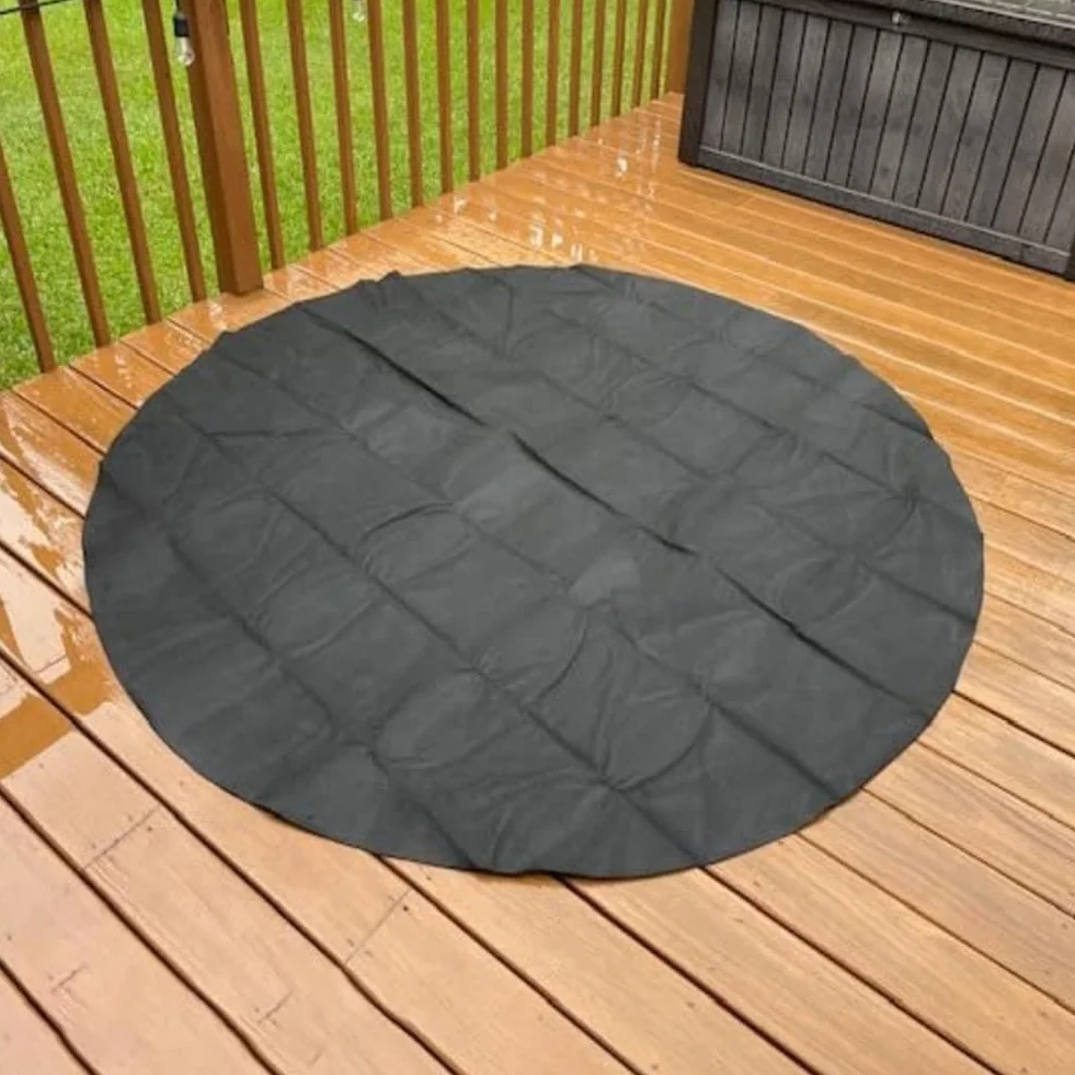 Tapis de piscine rond 12ft pour piscine hors sol extérieur