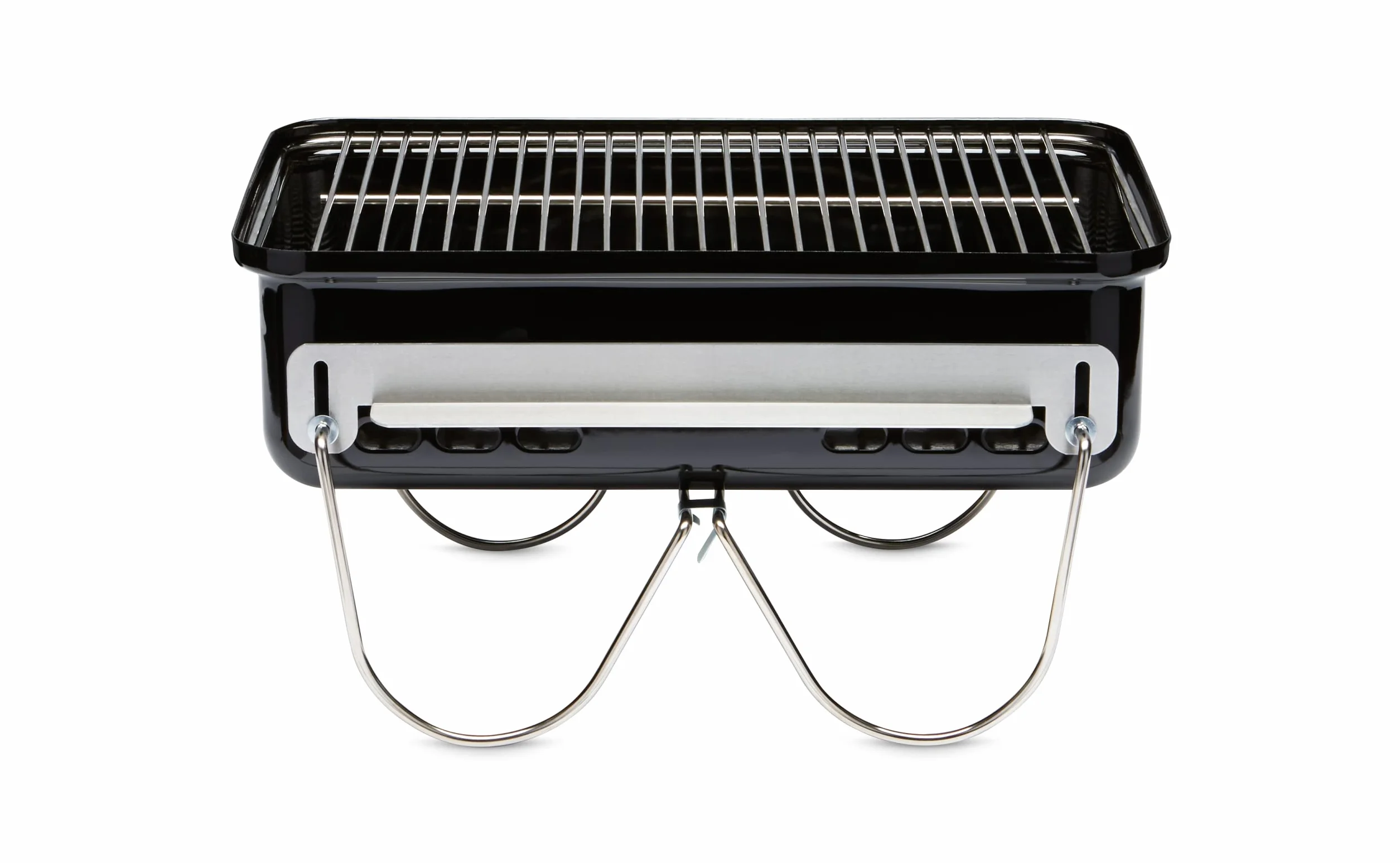 Weber Barbecue au Charbon Go-Anywhere Portable, Pieds Repliables, Design Compact, 42x26 cm, Noir