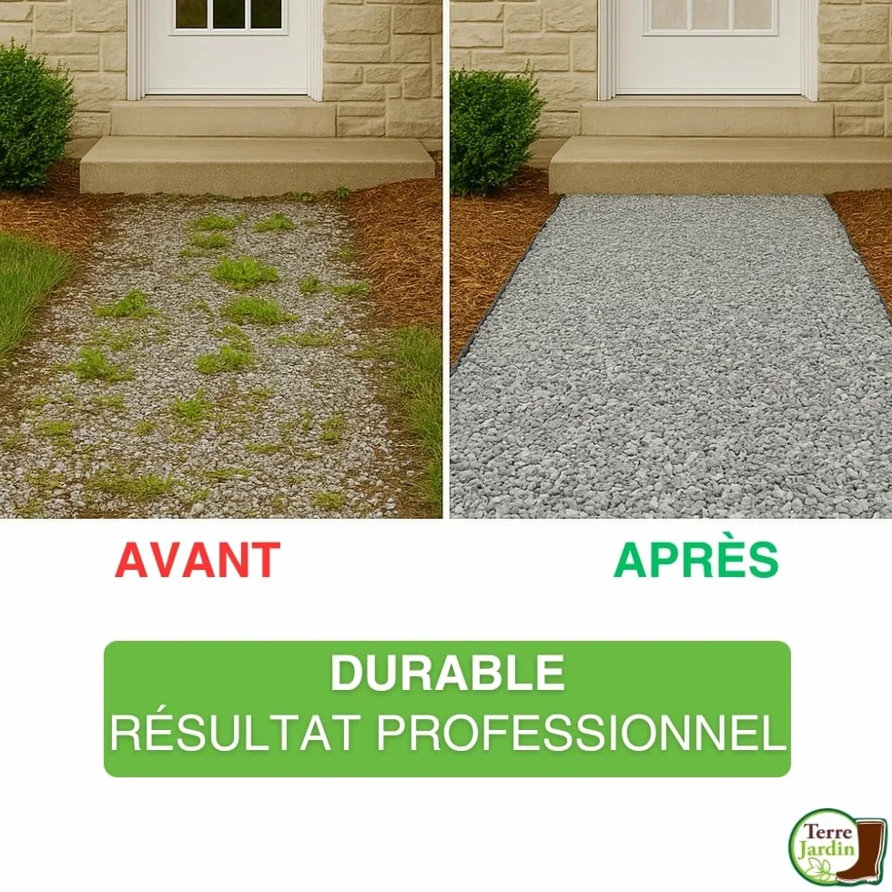 Rouleau Géotextile Non Tissé 1 x 10 m Lot de 3 - Feutre Géotextile 150g/m2 Polyester Anti-Mauvaises Herbes Perméable Jardin