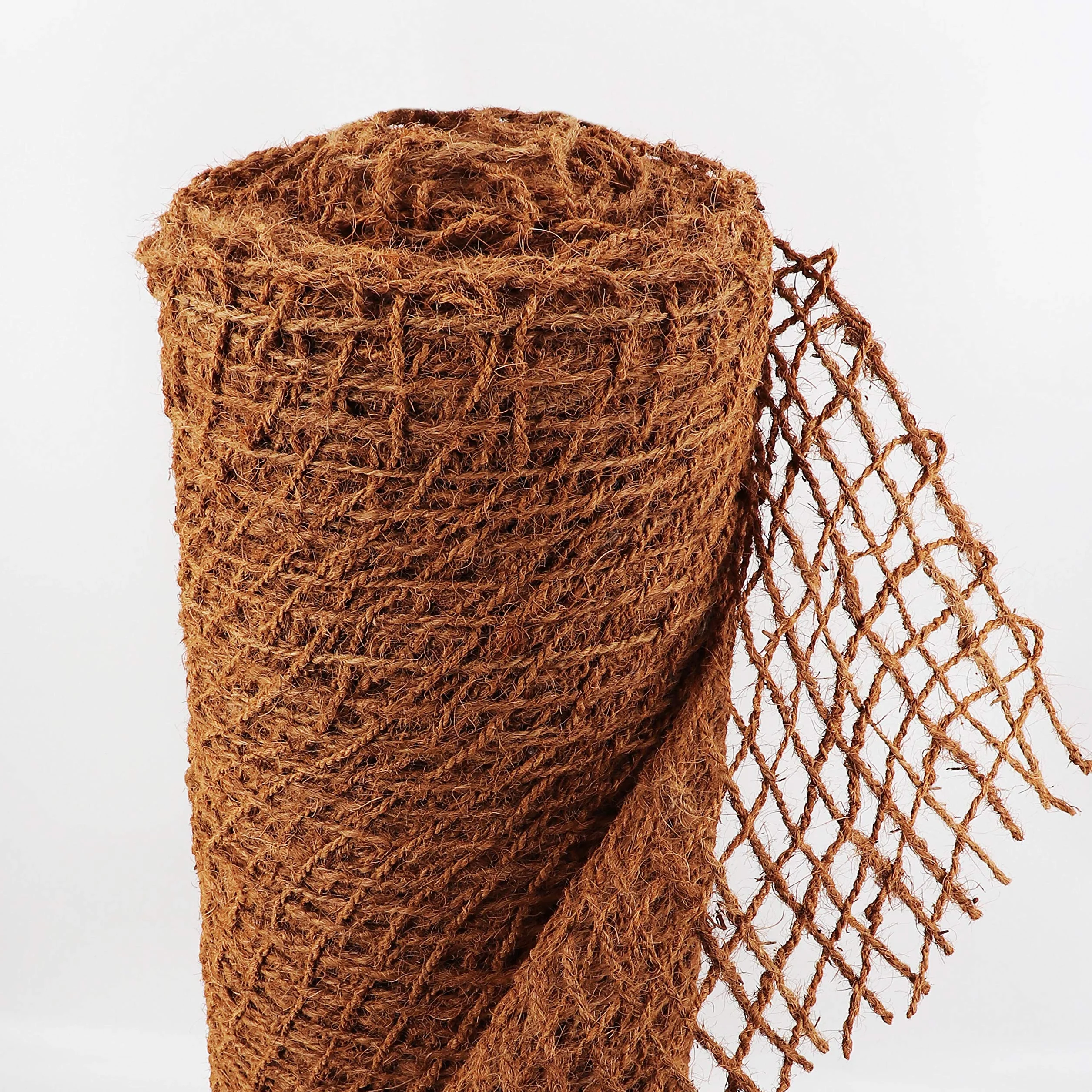 Natte de bordure de bassin en fibre de coco 15m x 1m 450g, liner anti-érosion pour jardin