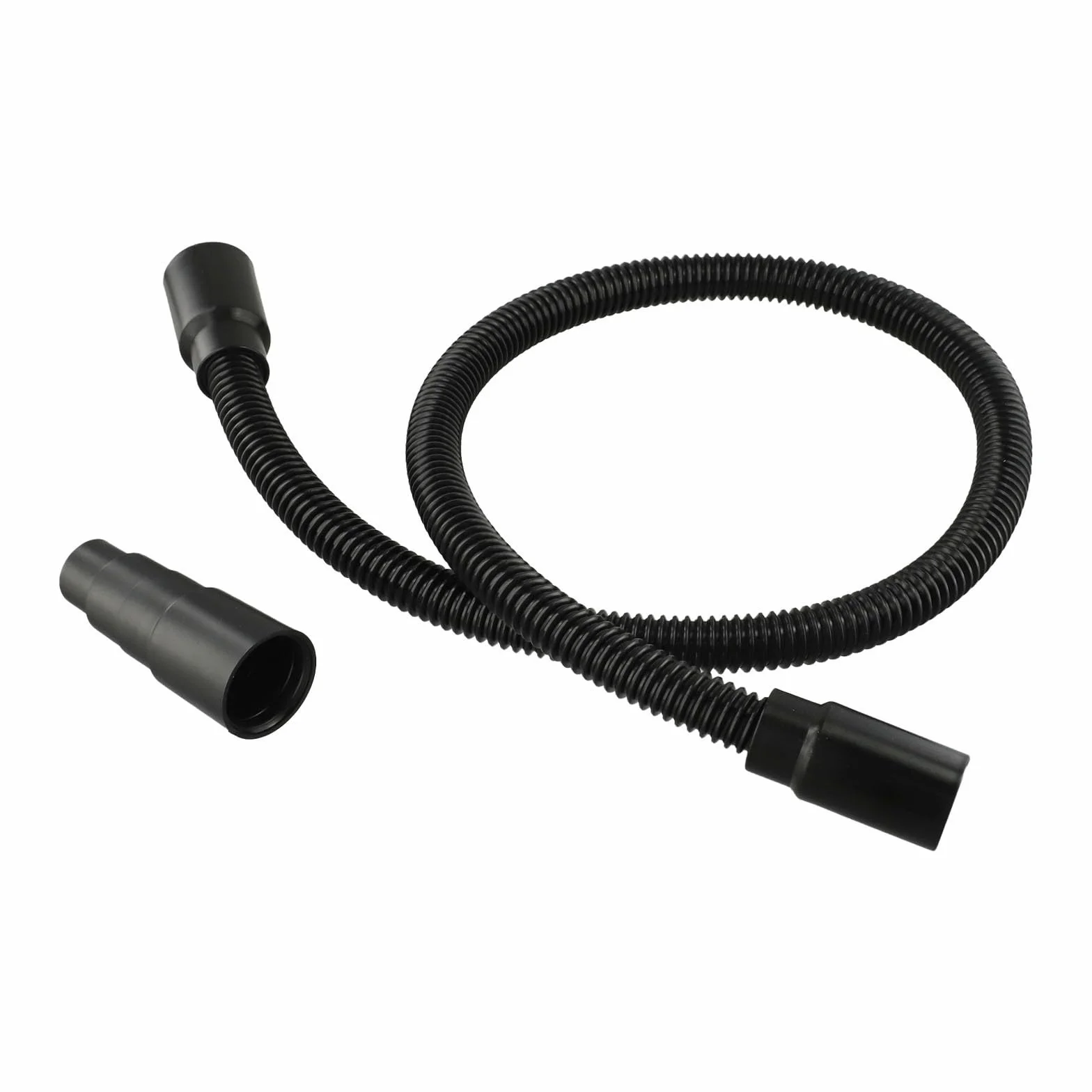 Kit d'aspiration compatible outils électriques, tuyau flexible extraction poussière 1 m avec adaptateur, fixation sous vide plastique noir