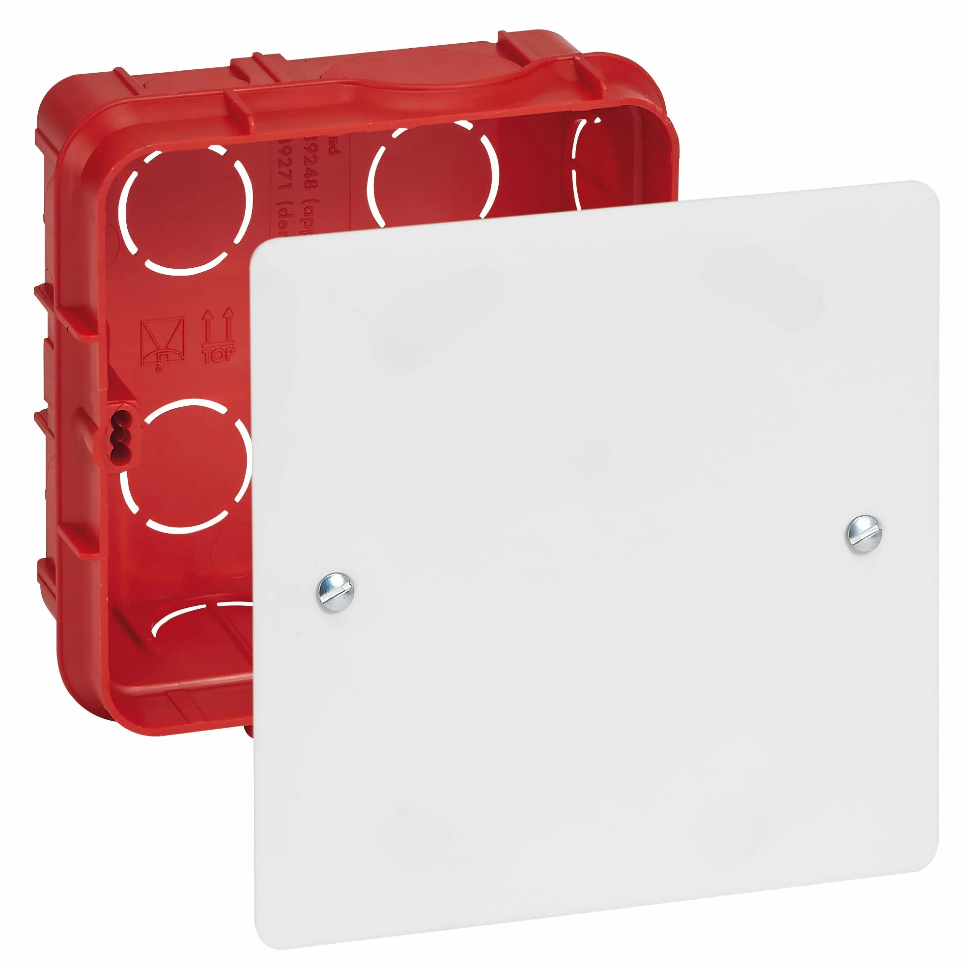 Legrand Boîte de dérivation 85x85x40mm avec couvercle et vis