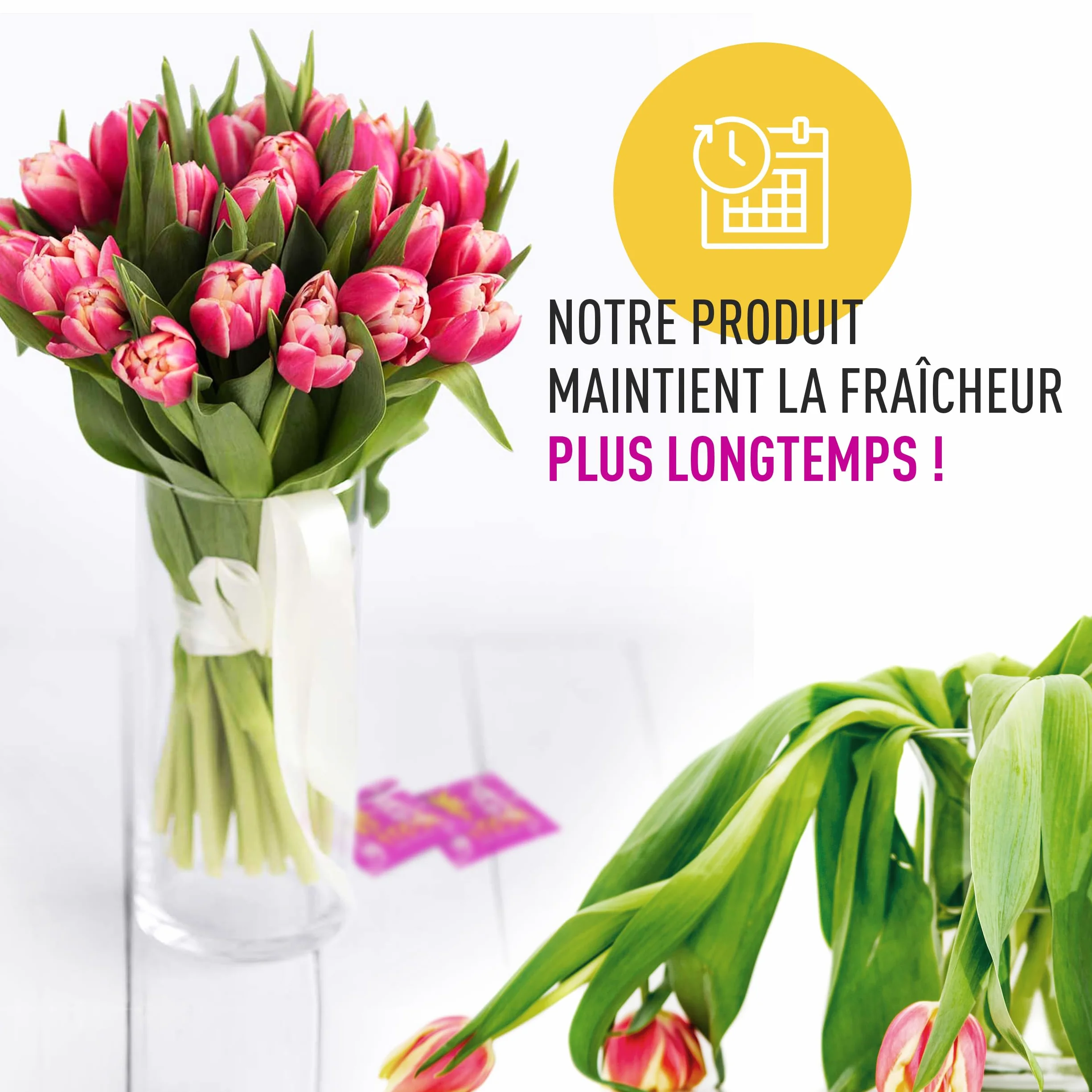 Paquet de 15 conservateurs de fleurs coupées, nutriment pour fleurs coupées fraîches, 15 paquets de conservateur total, 7,5 l de conservateur liquide