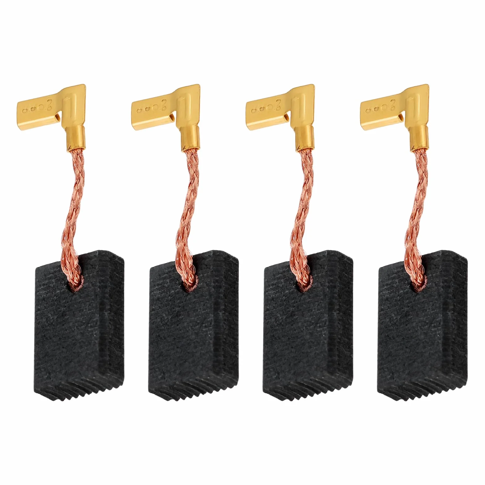 Lot de 4 balais de charbon pour meuleuse d'angle Makita 9565 4,8 x 10,8 x 16,5 mm