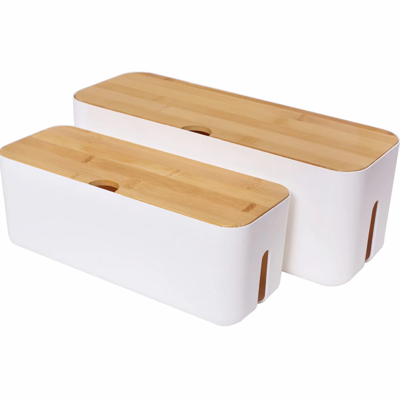 Changsuo Boîte de rangement câbles gestion câbles petite boîte rallonges bande alimentation protection surtensions correcteur