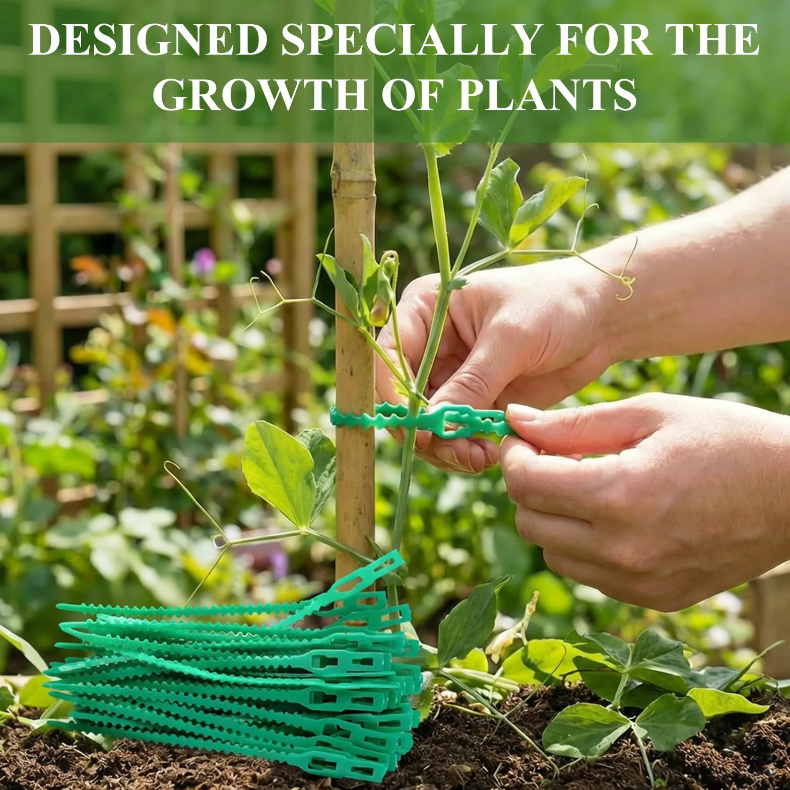 Attache Plante Verte, 200 Pièces Réglable Liens de Jardinage pour Ligatures, Flexible Attache Plante Grimpante, Multifonctionnel Liens de Jardinage pour Croissance de Plantes de Jardin