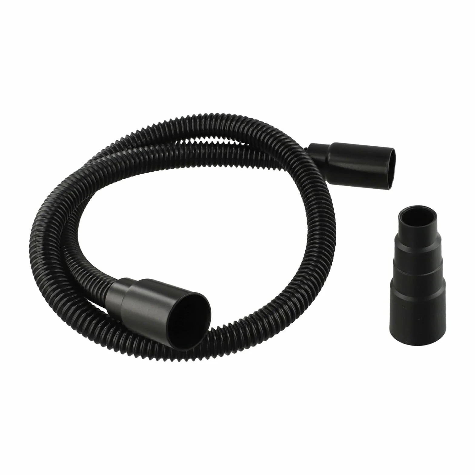 Kit d'aspiration compatible outils électriques, tuyau flexible extraction poussière 1 m avec adaptateur, fixation sous vide plastique noir