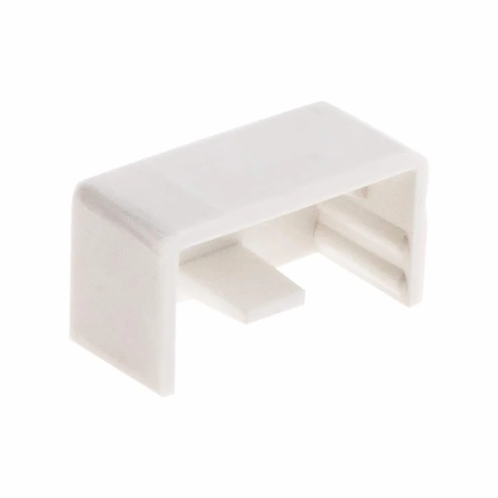 Zenitech Lot de 4 Embouts pour moulure 20 x 10mm Blanc