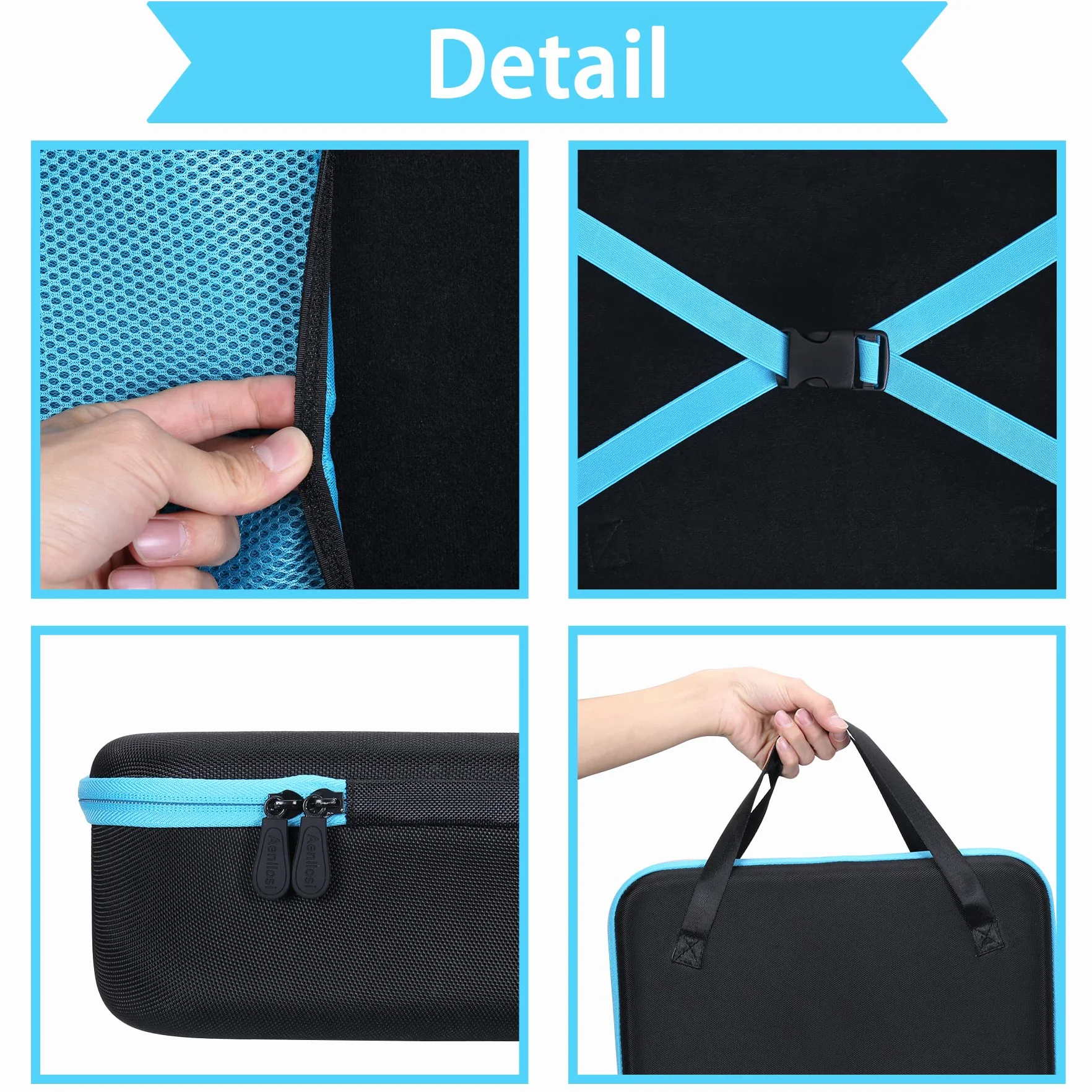 Aenllosi Dur Cas Etui pour Makita DMP181z 18V Compatible avec Inflador Compresseur Makita 18v, Organisation pour 18V Makita sans Fil Gonfleur (Seulement pour Le Coque)