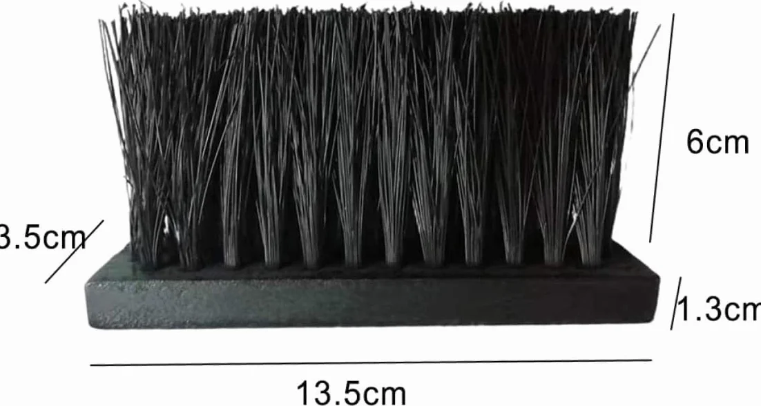 Brosses de Cheminée Tête de Brosse de Remplacement Pack de Recharge Manche en Bois (2PCS)