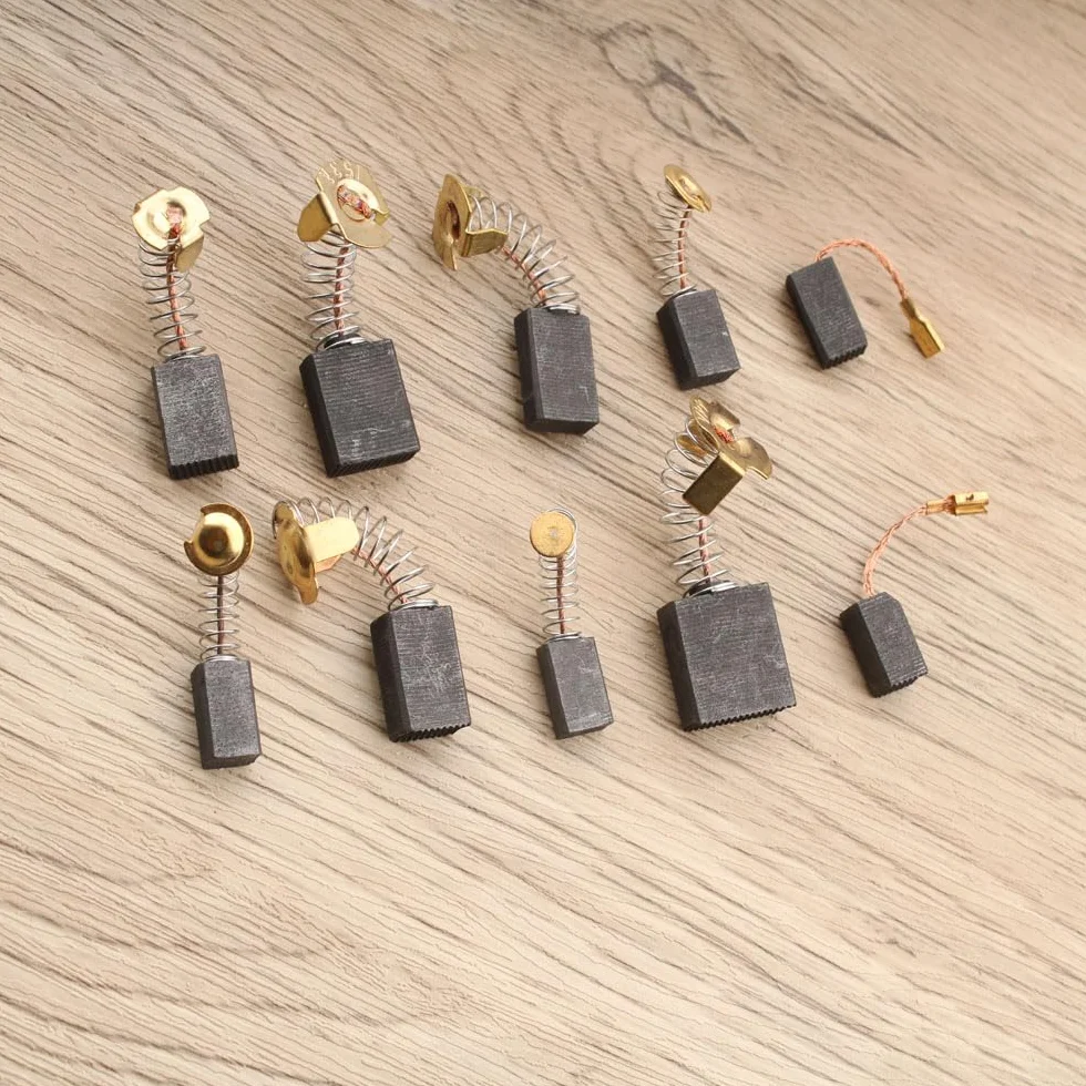 RUNCCI-YUN 80PCS Balai Charbon Moteur Electrique Universel pour Perceuse, Ponceuses, Scies Circulaires