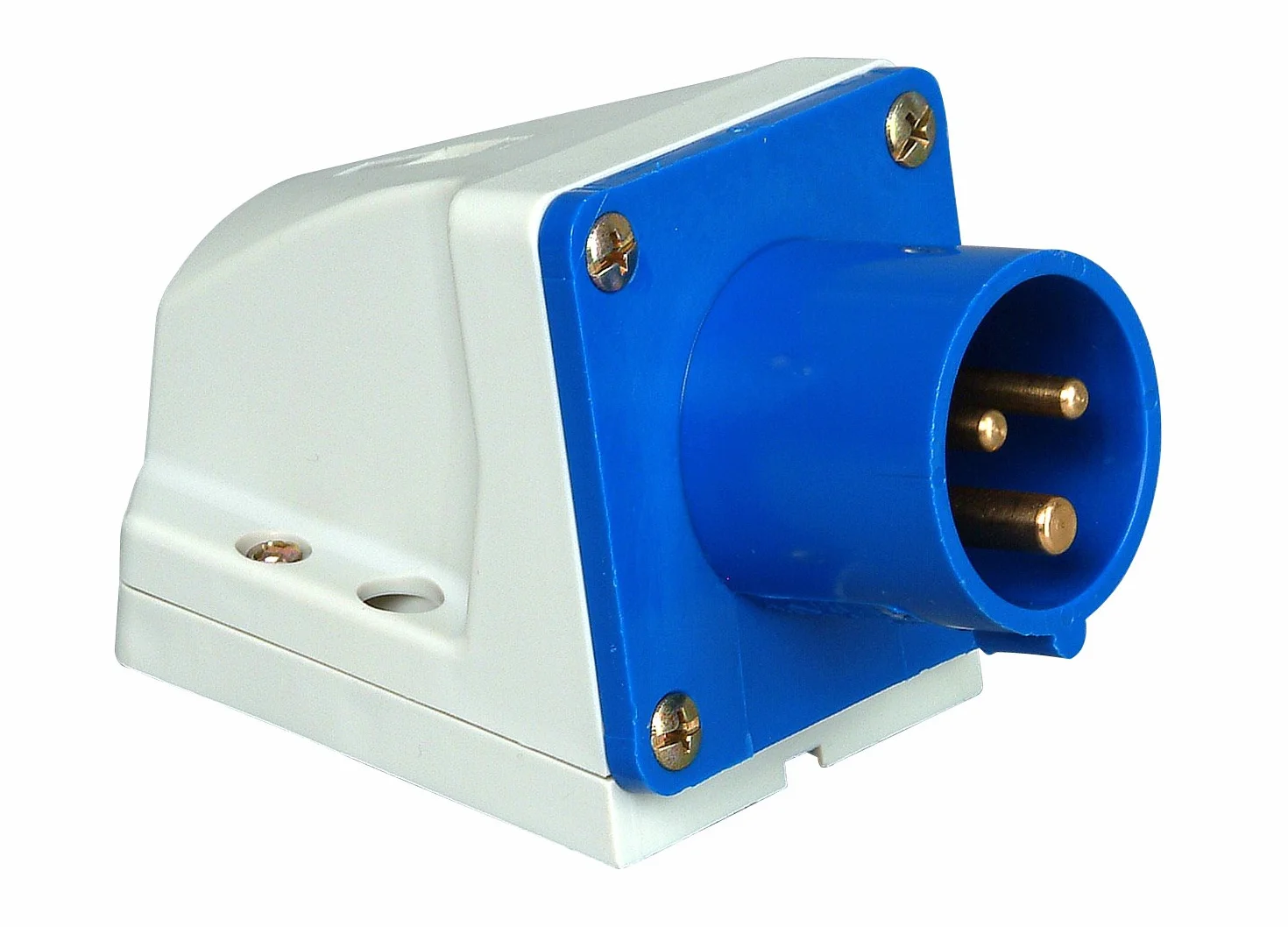Kopp 171600001 Prise Murale pour Caravane 3 Broches 16 A 230 V Bleu
