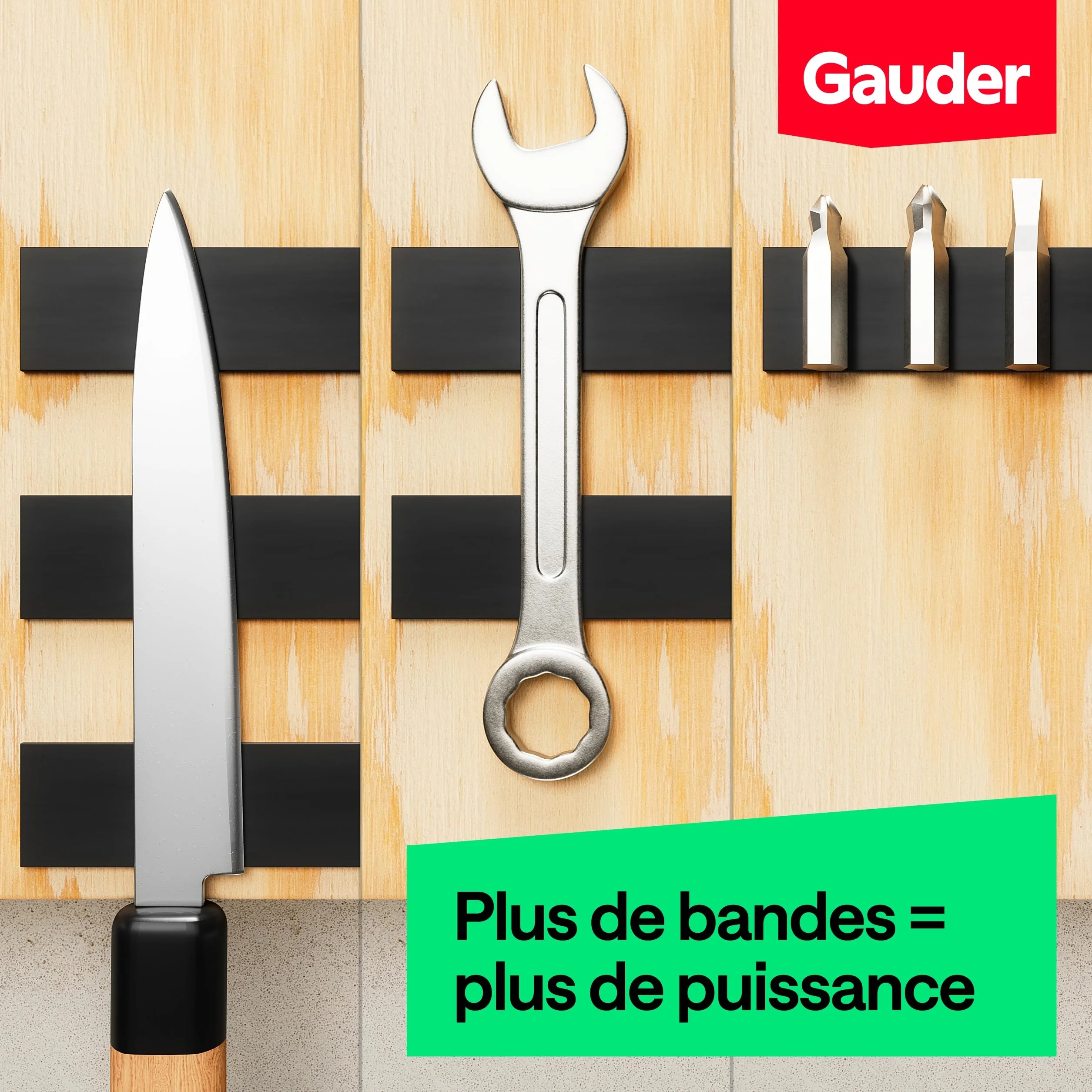 GAUDER Bande Magnétique Adhésif Puissant 3 m x 15 mm Ruban Aimanté Autocollant