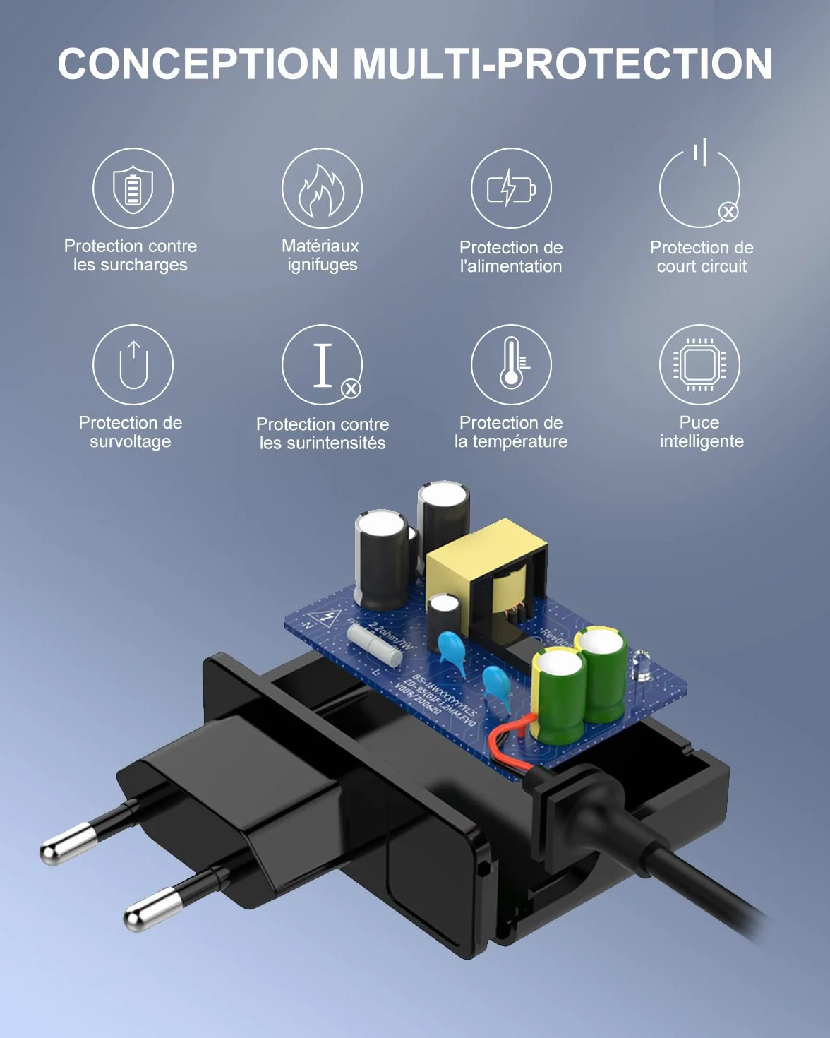 Chargeur Compatible Karcher WV2 WV1 WV50 WV60 WV70 WV75 WV5 Adaptateur