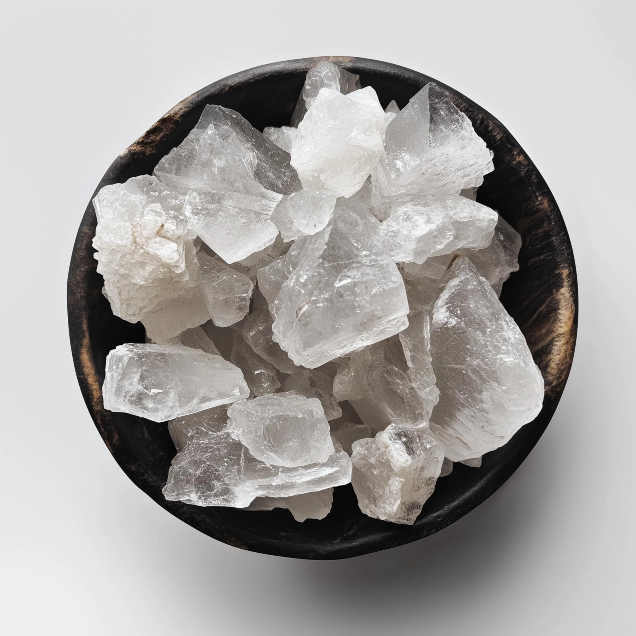 HAF® Halit Morceaux de sel blanc 1 kg | Gros morceaux de sel gemme sans additifs | Taille 2-5 cm