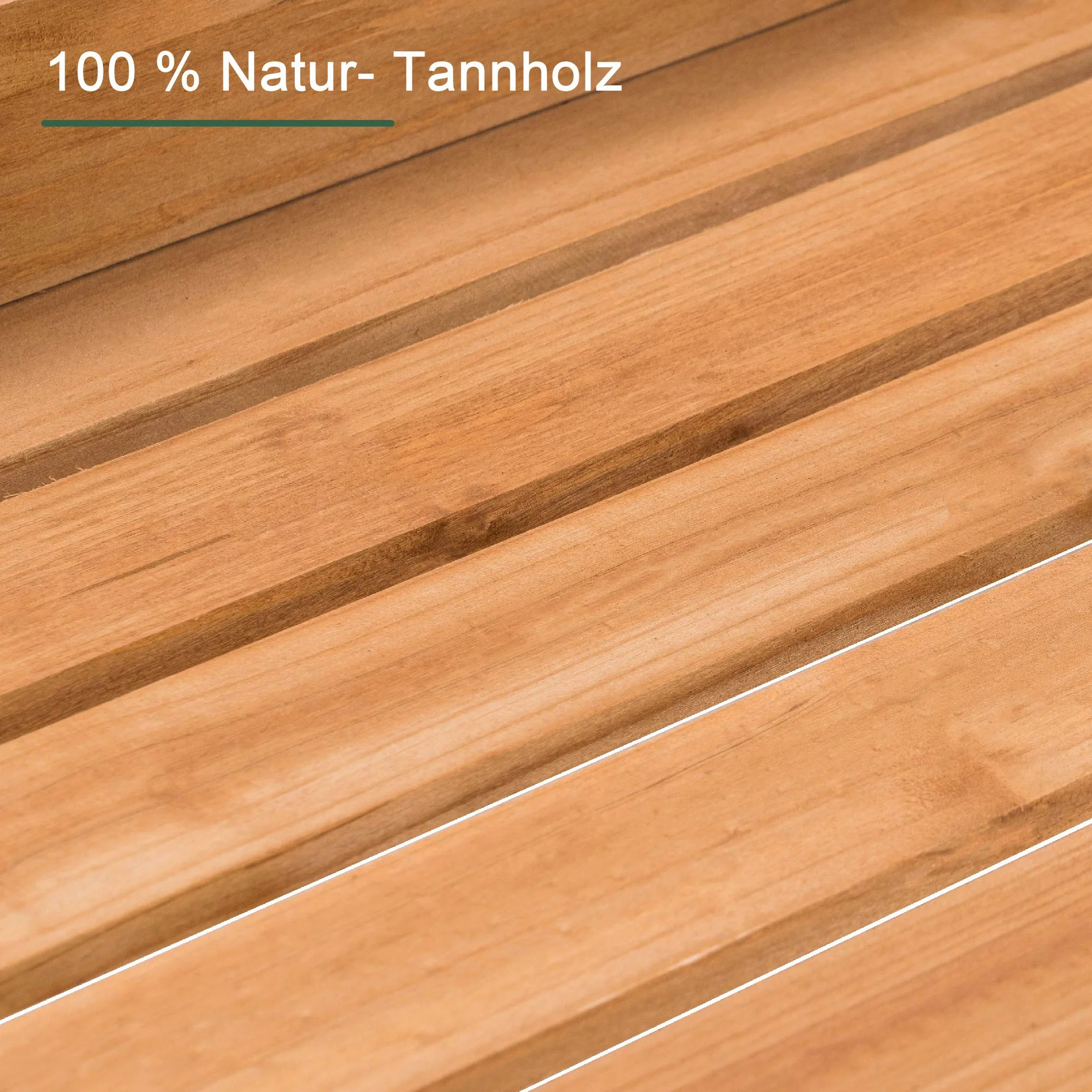 MCombo 0458 Table de Jardinage avec lavabo tiroir étagère Bois résistant intempéries 115x45x121 cm Naturel