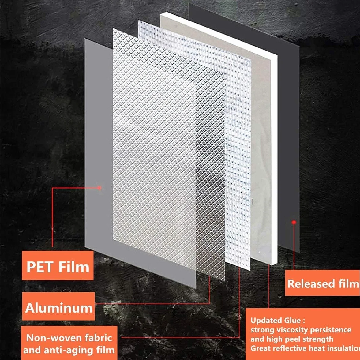 Ruban butyle aluminium étanchéité toit 10cm x 5m CHUANGSEED
