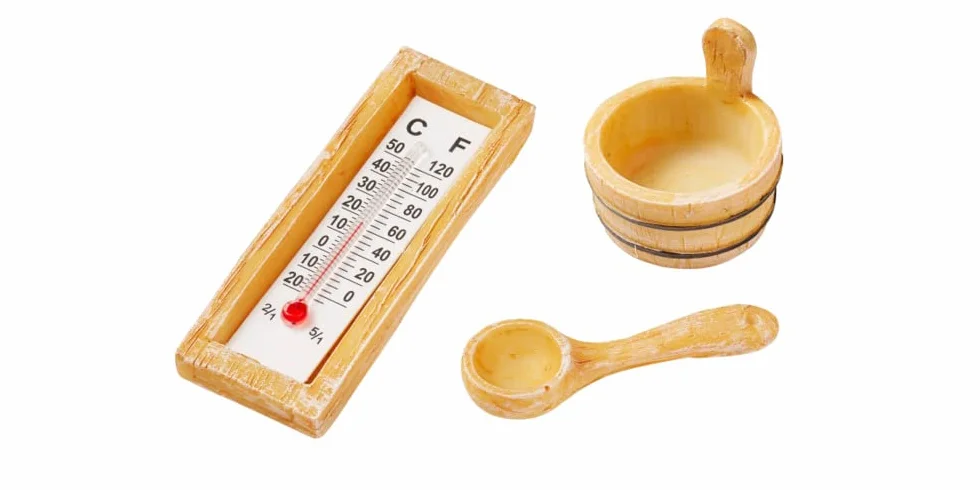 Accessoires de sauna 3 pc 3-6 cm