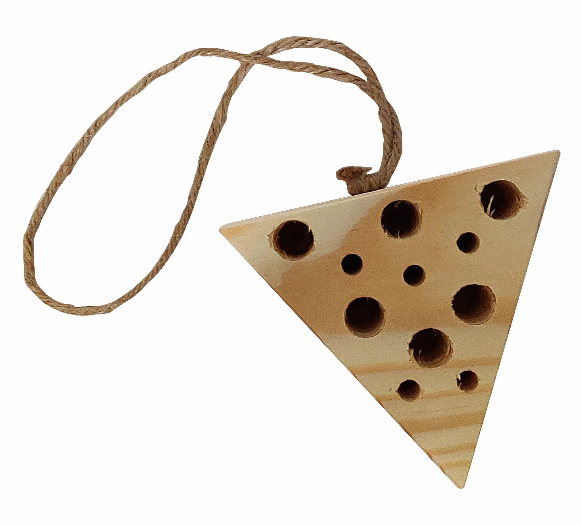 Wooden World - Hôtel pour Insectes – Abris écologique Naturel en Bois pour Insectes - Triangle inversé
