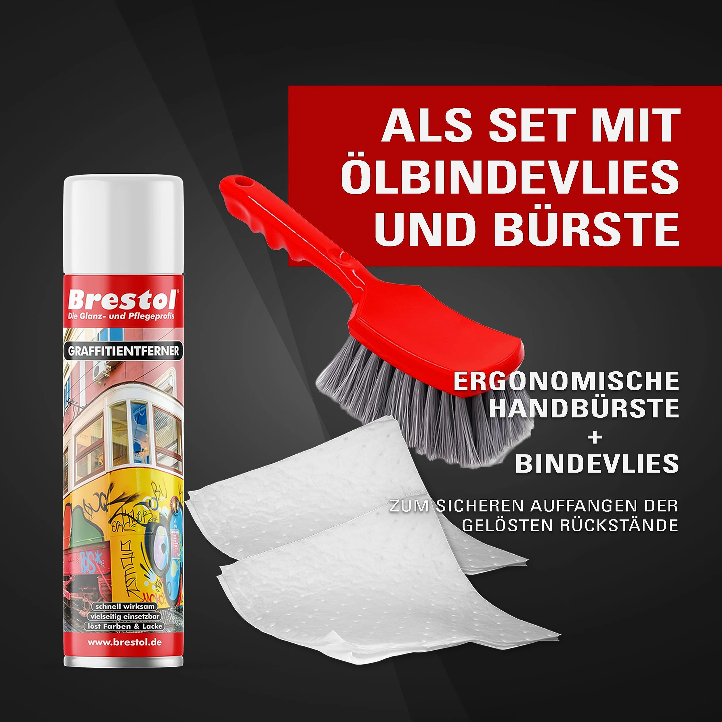 GRAFFITI 7589.5 Lot de 2 sprays 400 ml Décapant chimique Dissolvant de peinture dégraissant