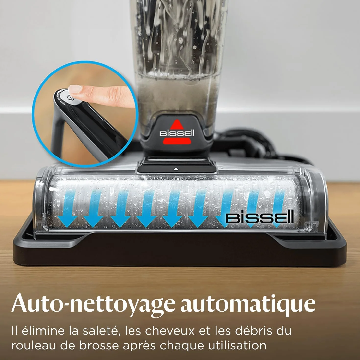 Bissell CrossWave OmniForce Aspirateur Balai Laveur sans Fil 240m² 3912N
