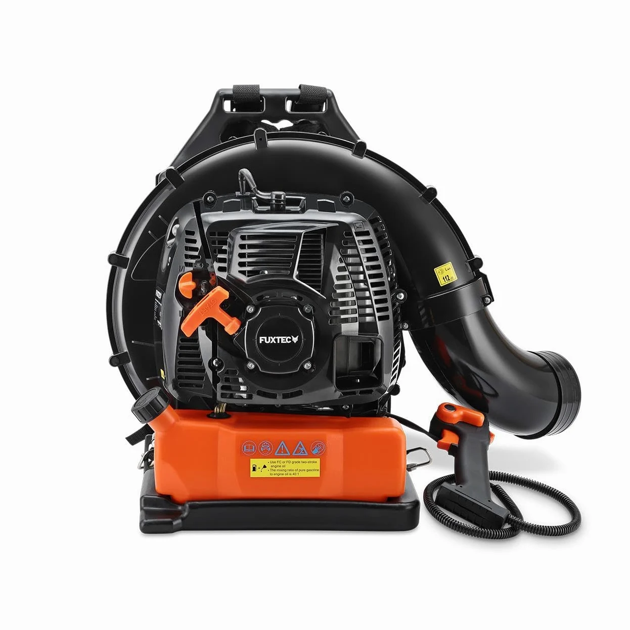 FUXTEC • Souffleur de Feuilles Thermique Dorsal FX-LBP185TPRO • Moteur 85cc 4,0kW • Vitesse d’air 95 m/s • Débit d’air 0,45 m³/s • Réservoir 4,2L • Harnais Sac à Dos Ergonomique