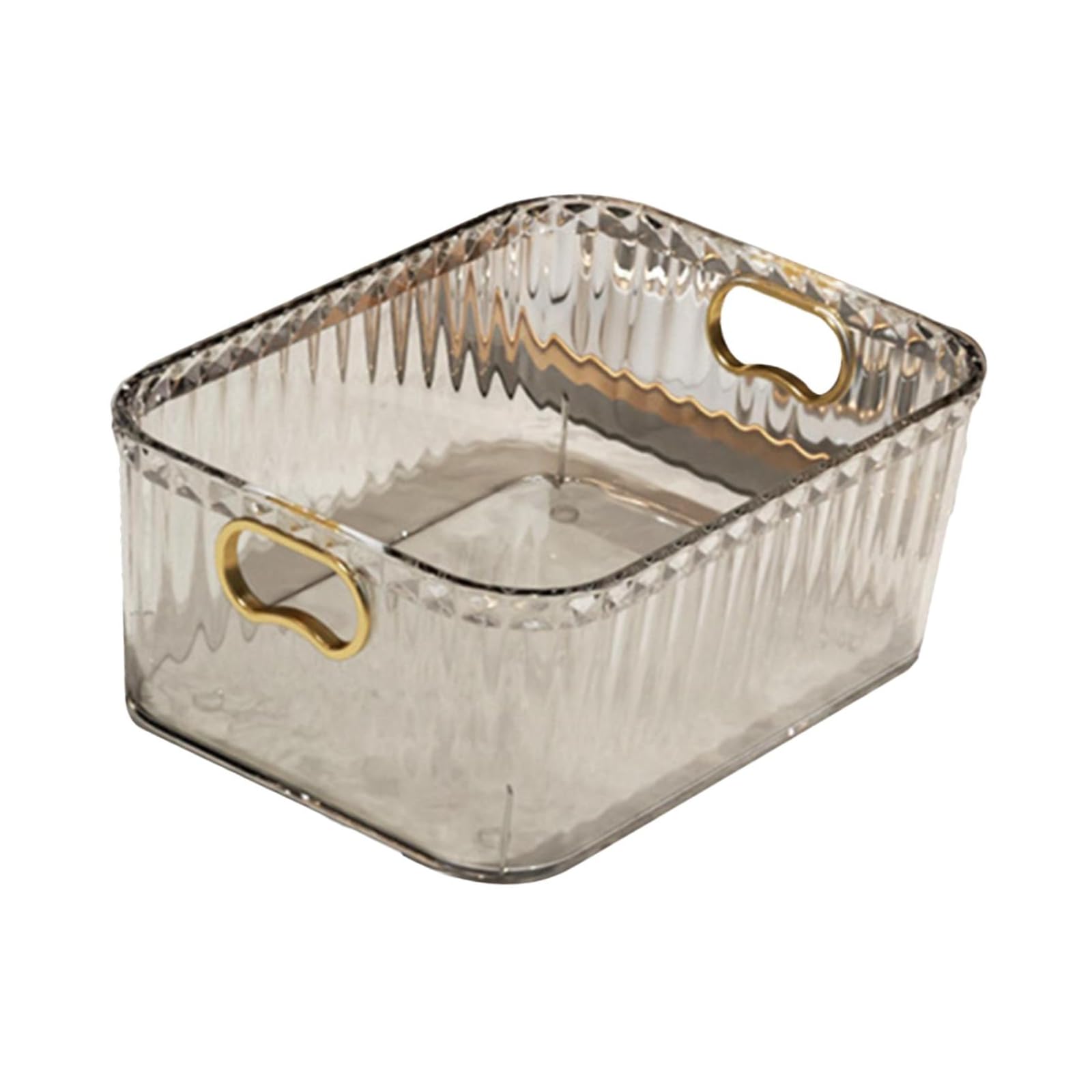Clear Acrylic Organizer Bin with Built-in Handles