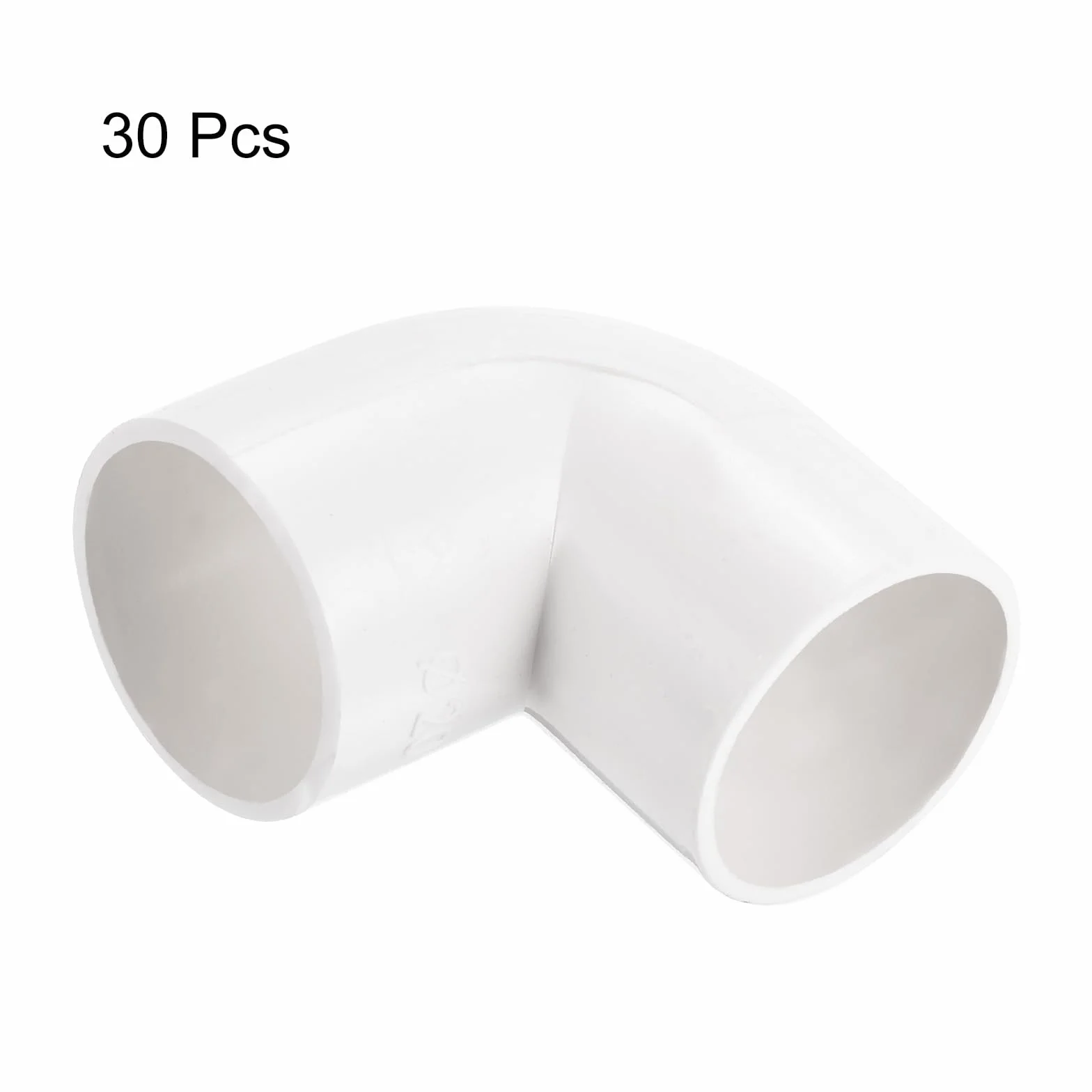 QUARKZMAN Raccord de Coude 90° PVC 20 mm Blanc Lot de 30