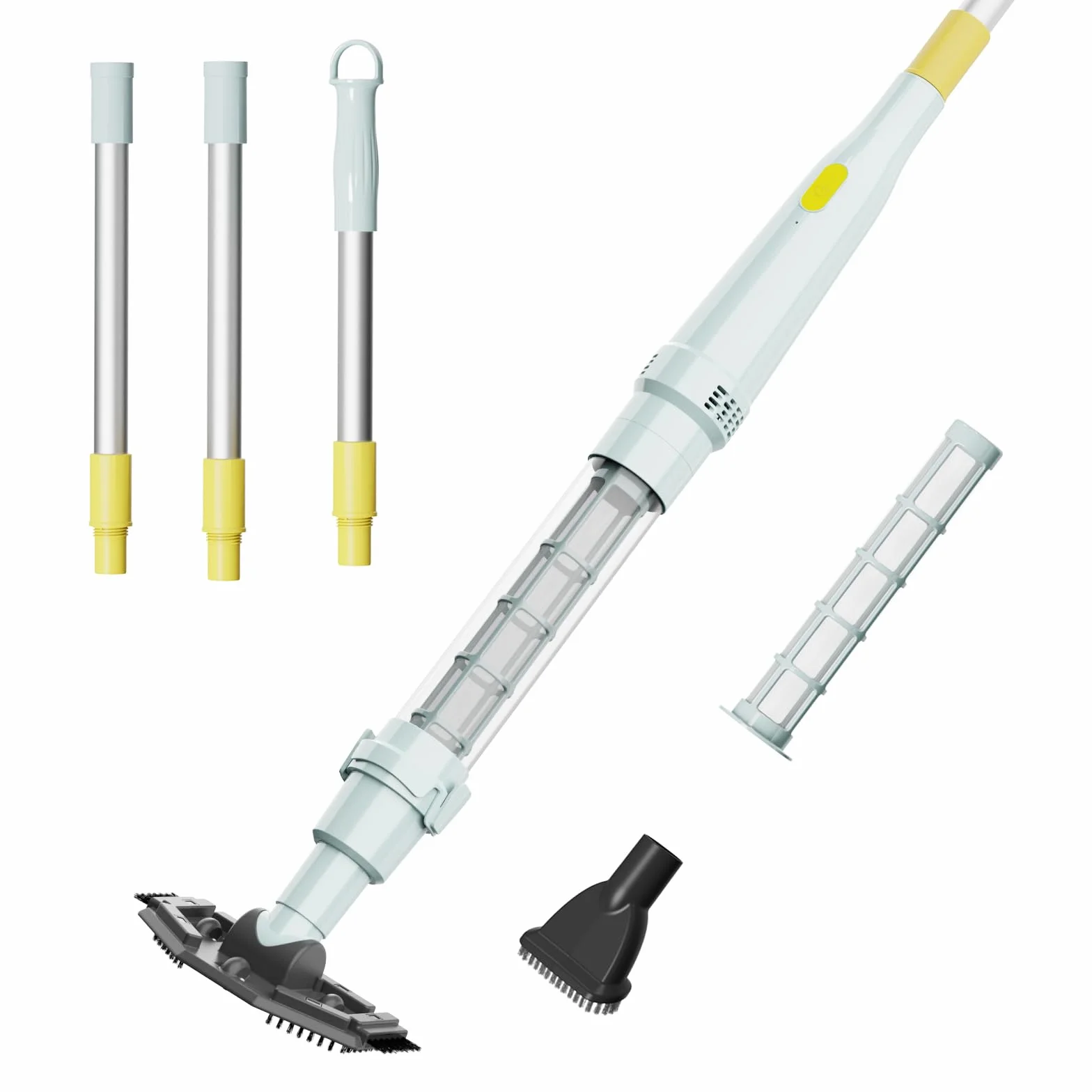 Lydsto S1 Lite Aspirateur Piscine sans Fil, Autonomie 90 Min, 3 Tubes en Aluminium Inclus, Léger et Portable pour Piscines Souterraines et Hors Sol, Spas et Jacuzzis