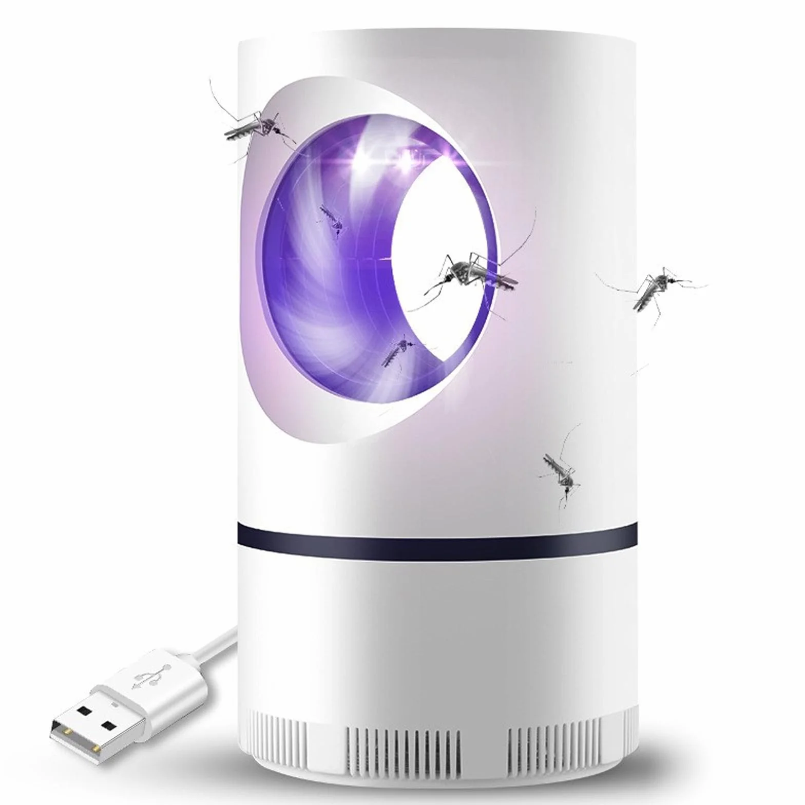 Zapper Piège Anti-Insectes Électrique USB Lampe Anti-Moustiques Silencieuse Compact