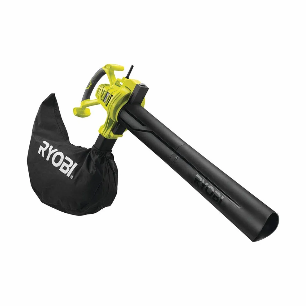 Souffleur Aspiro-Broyeur Électrique RYOBI 3000W RBV3000CSV 375 km/h 14 m³/Min Sac 45L