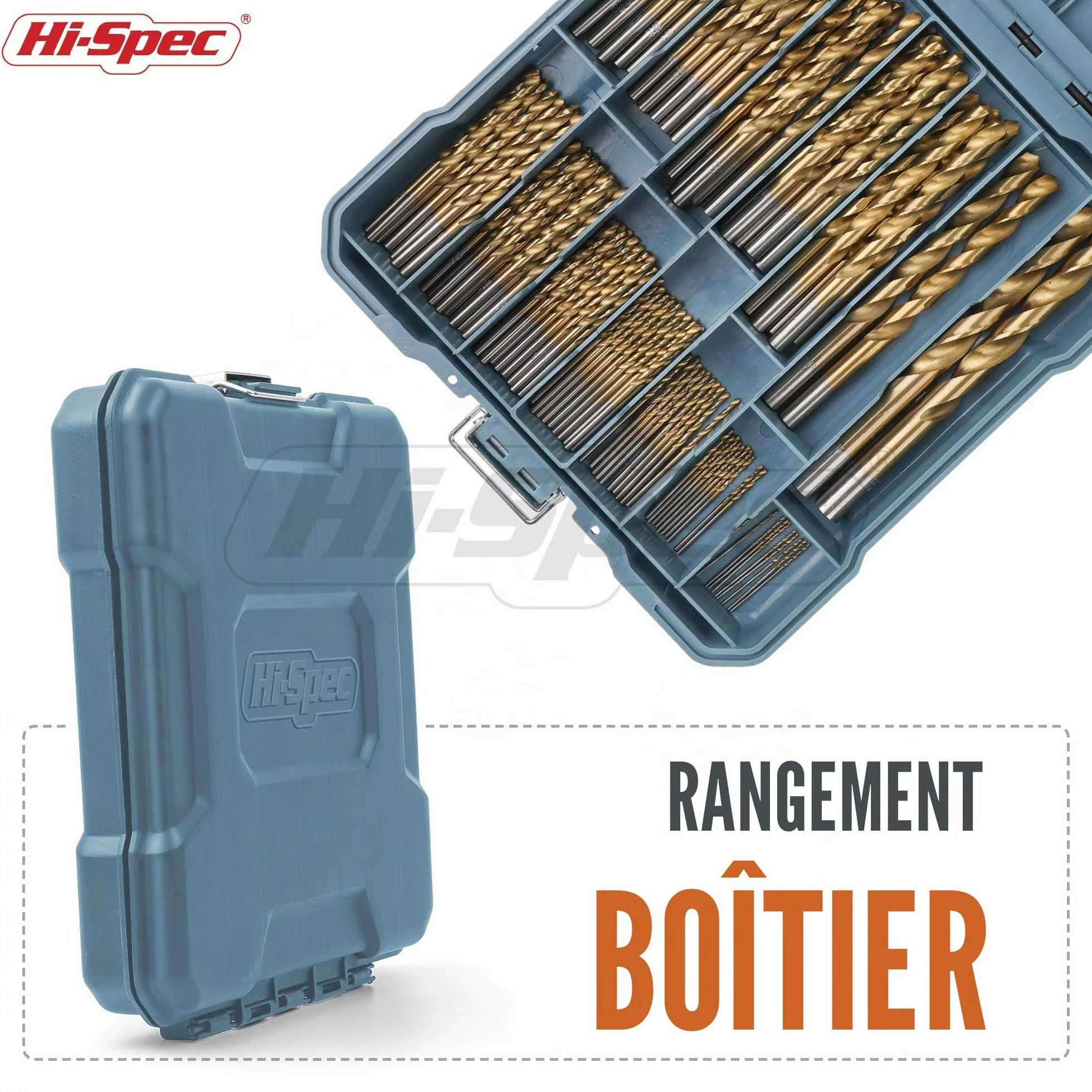 Lot de 99 Forets HSS Acier Revêtu Titane (1-10 mm) - Kit Complet Bois Métal Plastique avec Coffret Rangement