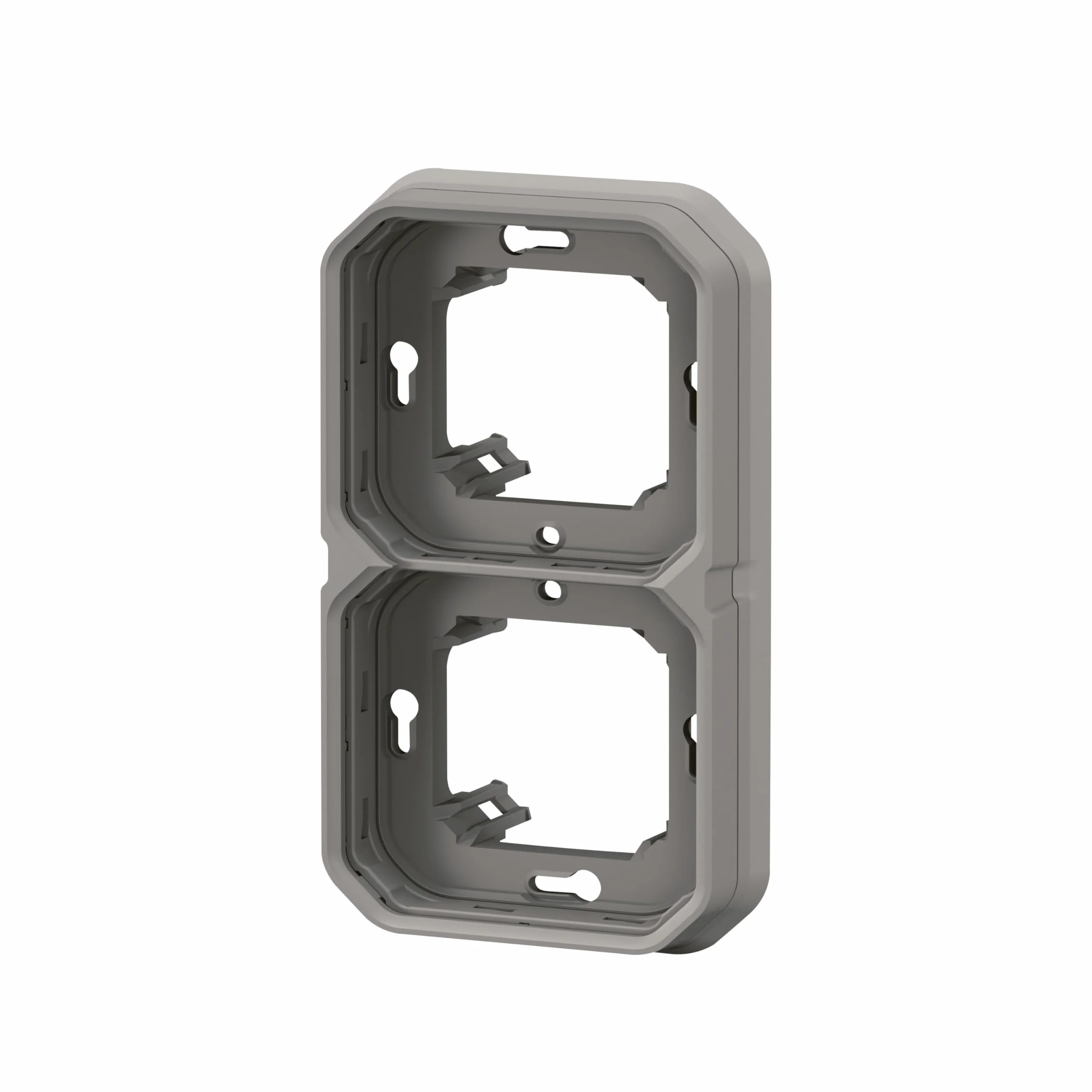 Legrand Plexo Plaque d'Encastrement 2 Postes Horizontal ou Vertical Gris 069683L