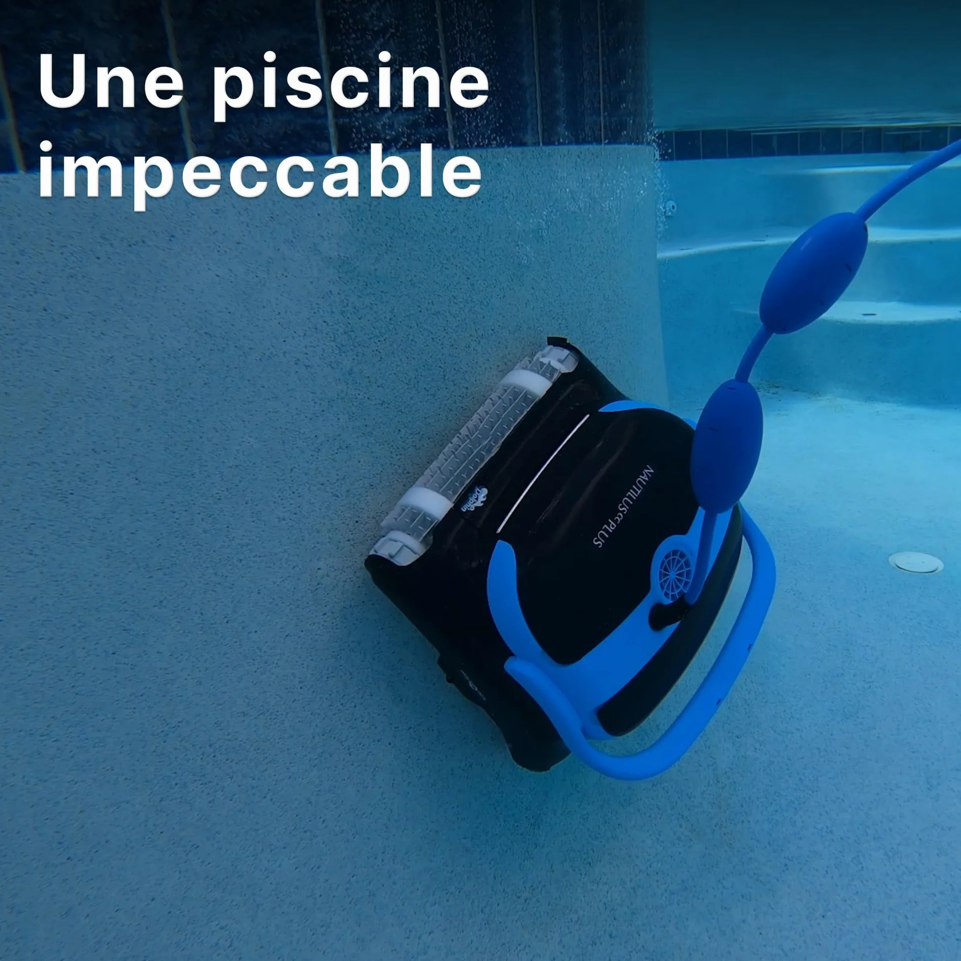 Dolphin Nautilus CC Plus Robot Piscine Fond et Parois, Piscine avec Planification Intelligente, avec Programmateur, Double Filtration, Idéal pour Les Piscines Hors Sol 12m