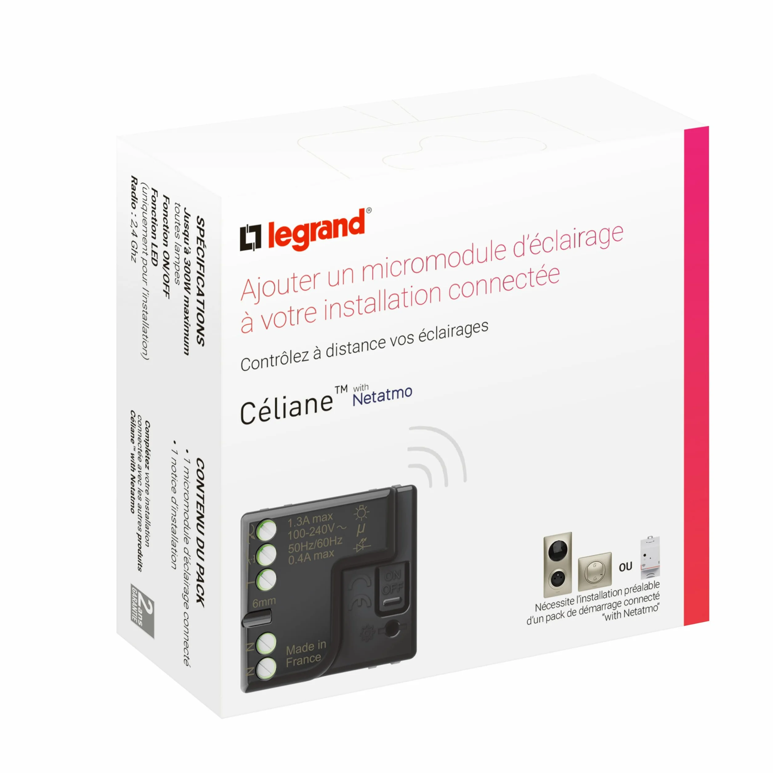 Netatmo Micromodule Pour Éclairage Connecté 300W Avec Neutre