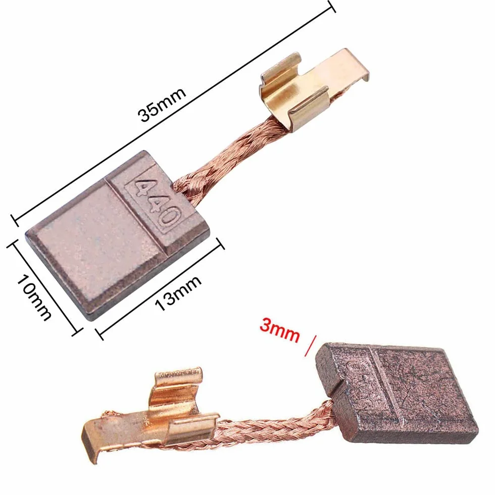 Makita 14.4V 18V Cb-440 Brosse de Charbon 10 Pièces pour Perceuse Meuleuse