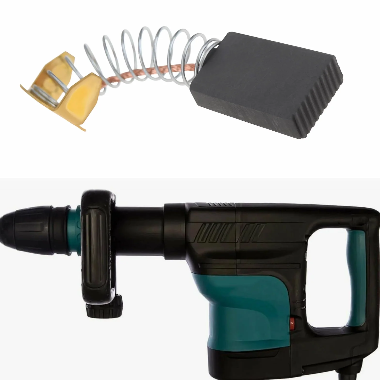 Makita HM1100C HM1140C HR3000C HM0830T HM1130C HM0860C Charbon 4 Balais 5x11x16,4mm EMSea