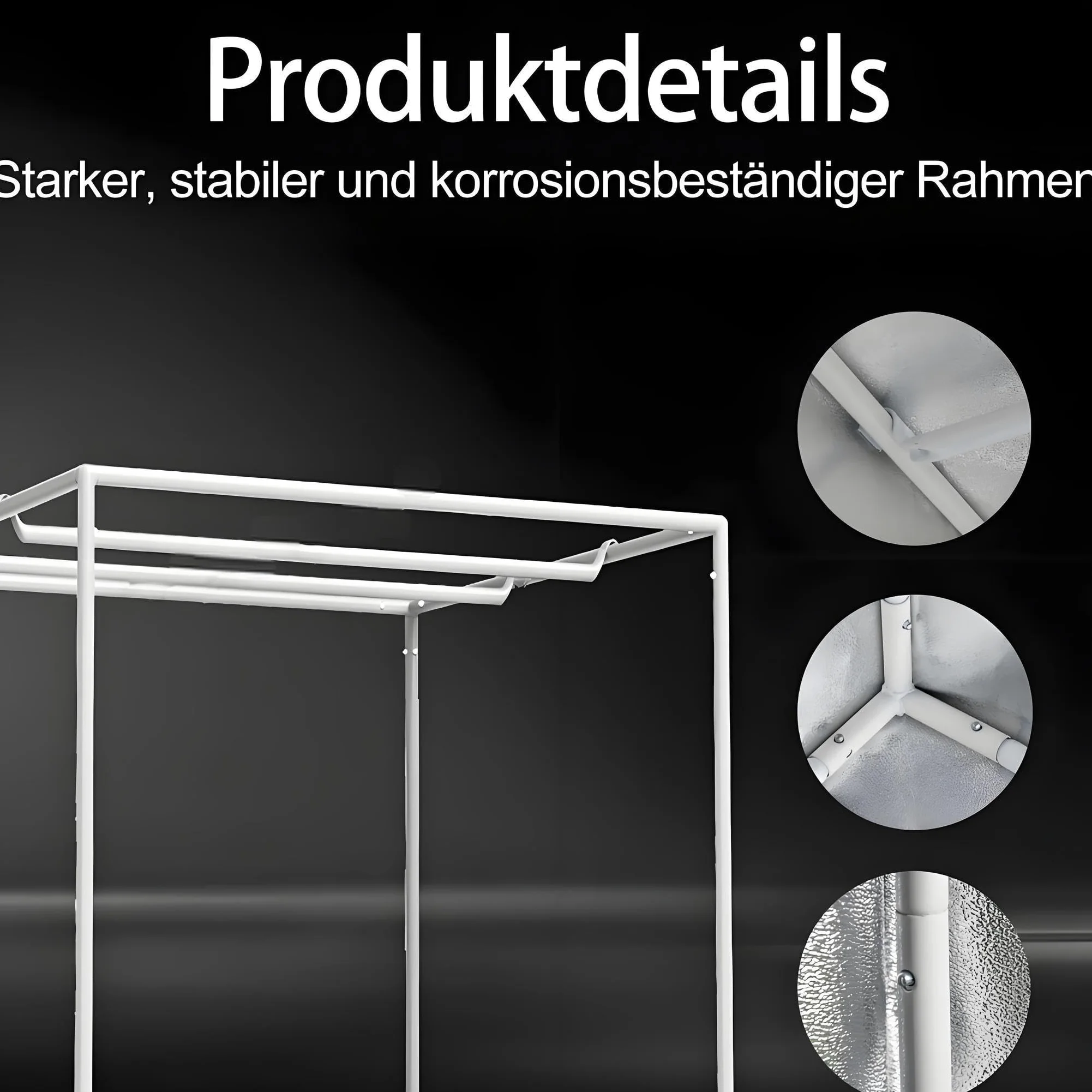 SunStream Tente de culture 80 x 80 x 160 cm pour culture hydroponique, tente de culture 600D avec mylar 98 % de réflectivité élevée pour l'intérieur serre tomates