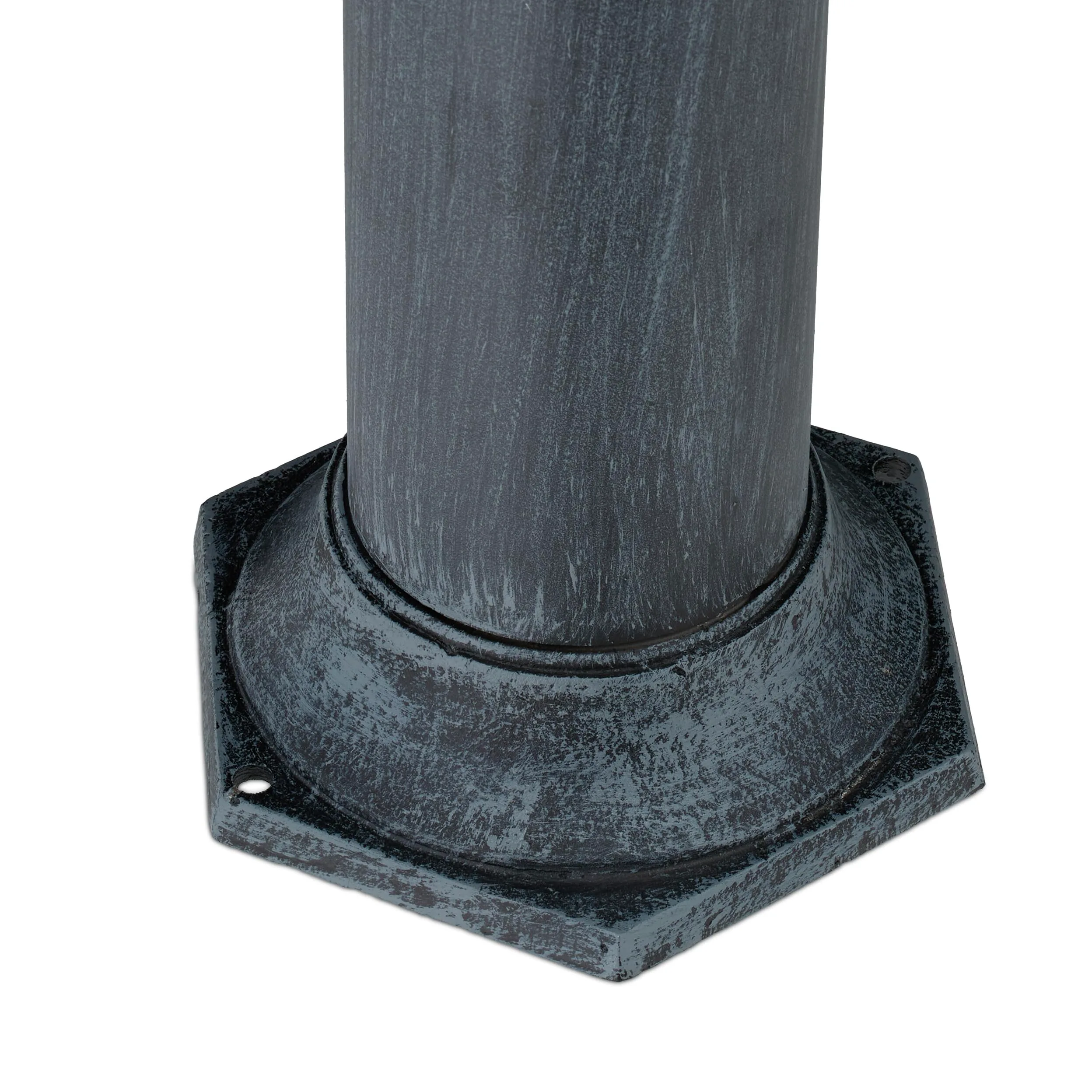 Relaxdays Fontaine extérieure de Jardin, Design Antique, pour Le Jardin ou la terrasse, HLP 84x21,5x27 cm, Gris