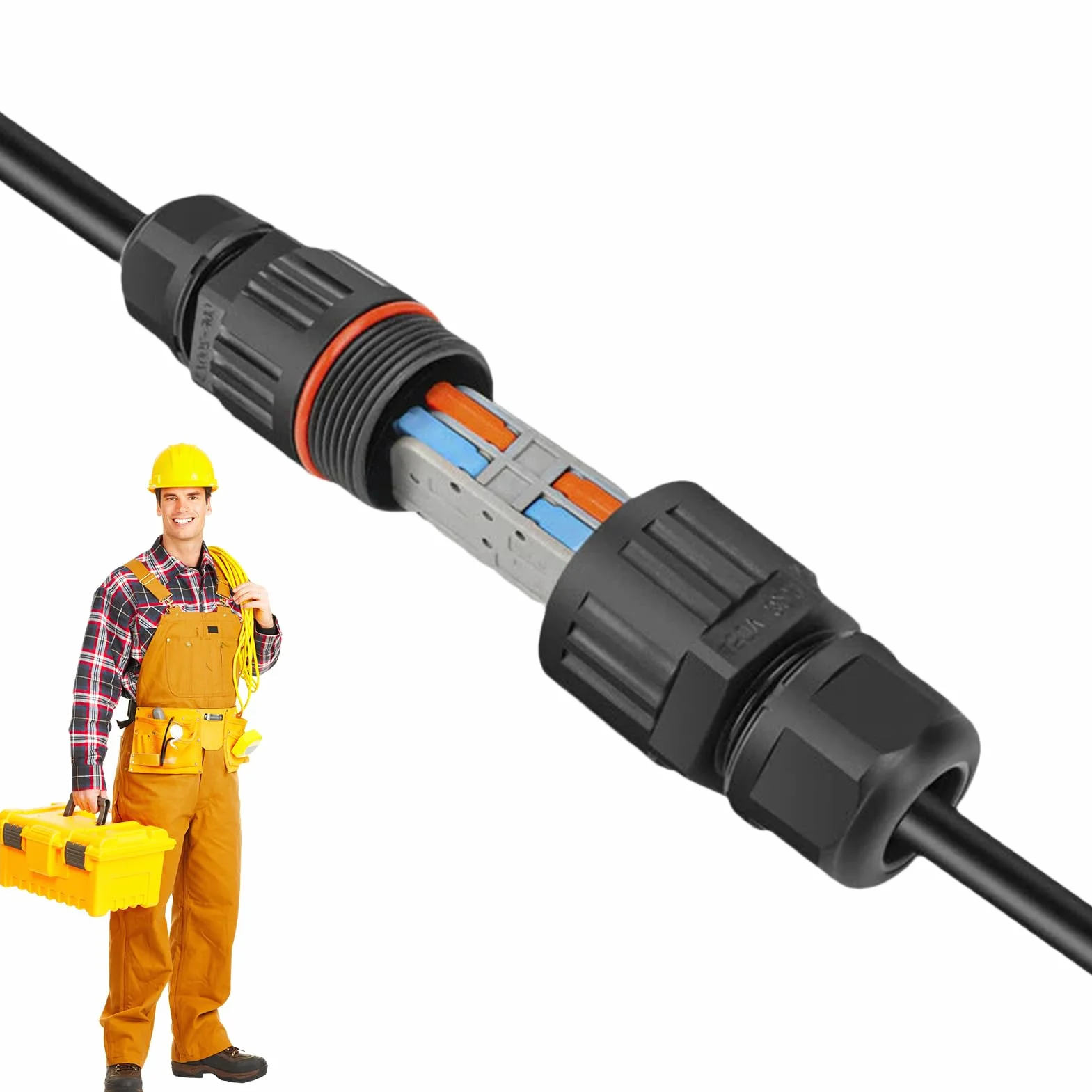 Connecteur de fils étanche boîtier de raccordement électrique extérieur jardin éclairage