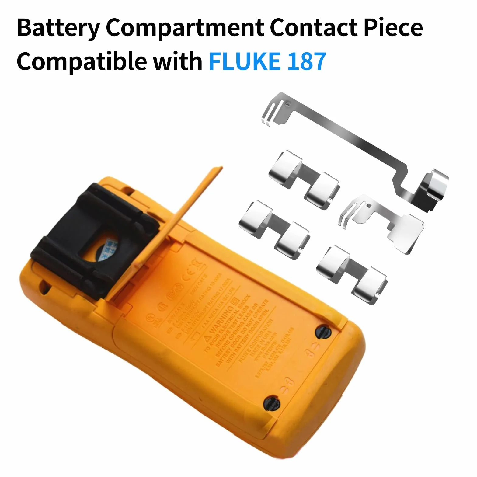 Pièce de Contact du Compartiment de la Pile pour Multimètre FLUKE 187