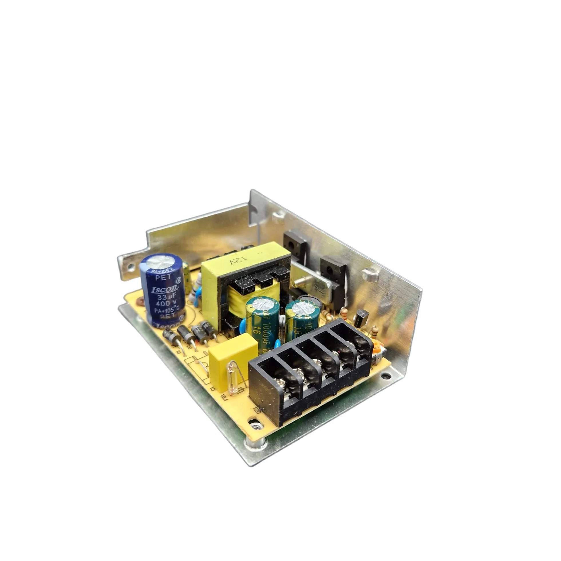Transformateur d'Alimentation 110/220V AC à 12V DC 60W 5A IP20 pour Bande LED, Néon