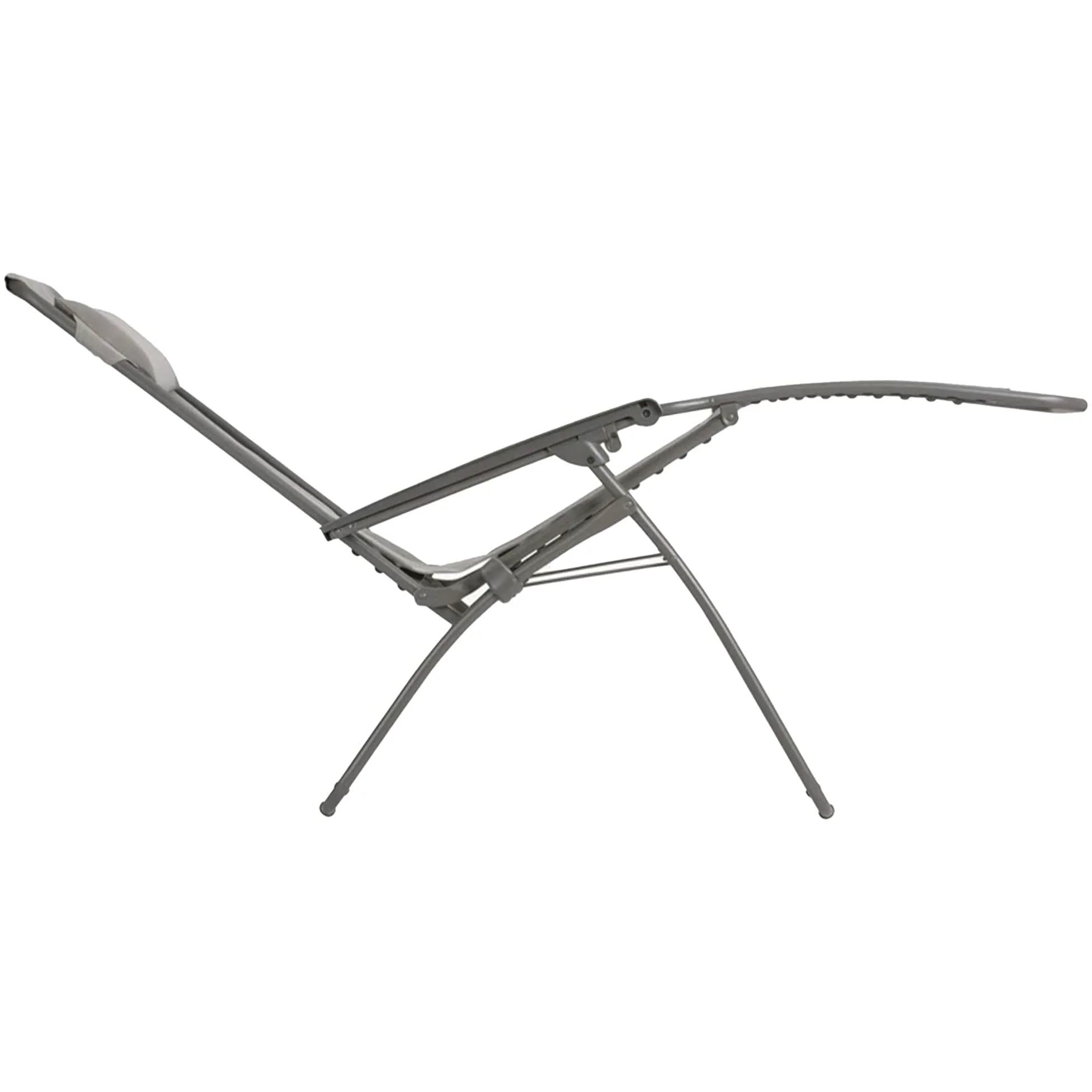 Lafuma MOBILIER - Fauteuil Relax Transat Jardin - Chaise Longue Zéro Gravité - Rclip - Batyline® Iso - Gris Terre - Fabriqué en France - LFM5169_8556 - Garantie 5 Ans - L.88xl.67xH.114cm