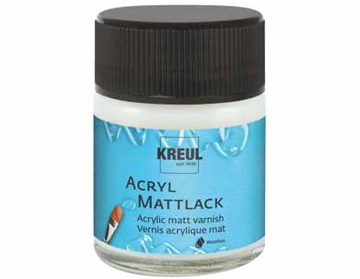 Kreul 79403 vernis acrylique mat à base d'eau transparent protection peintures résistance limitée intempéries