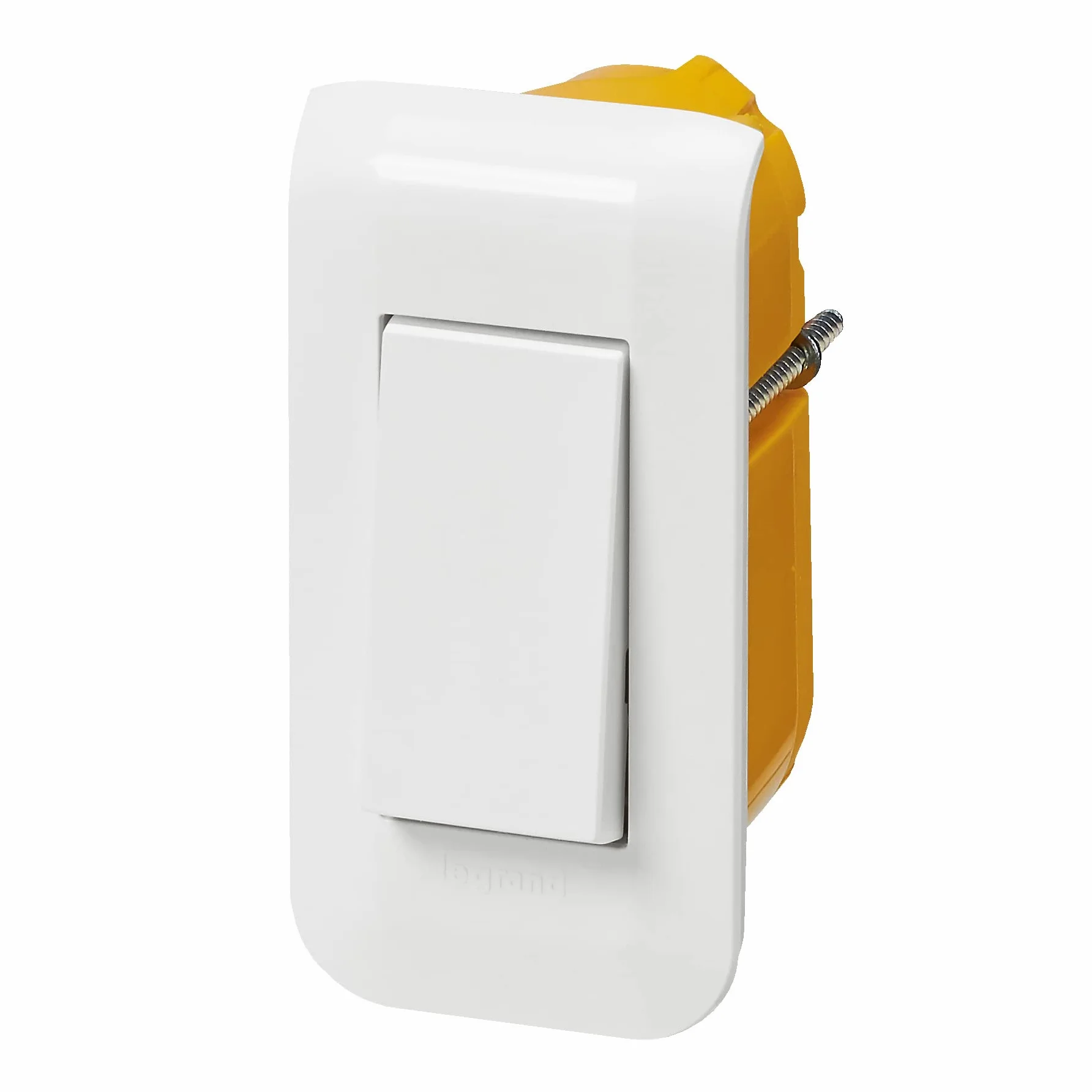 Legrand Kit Interrupteur Va-Et-Vient Mosaic Blanc Brillant Connexion Rapide Sans Outil