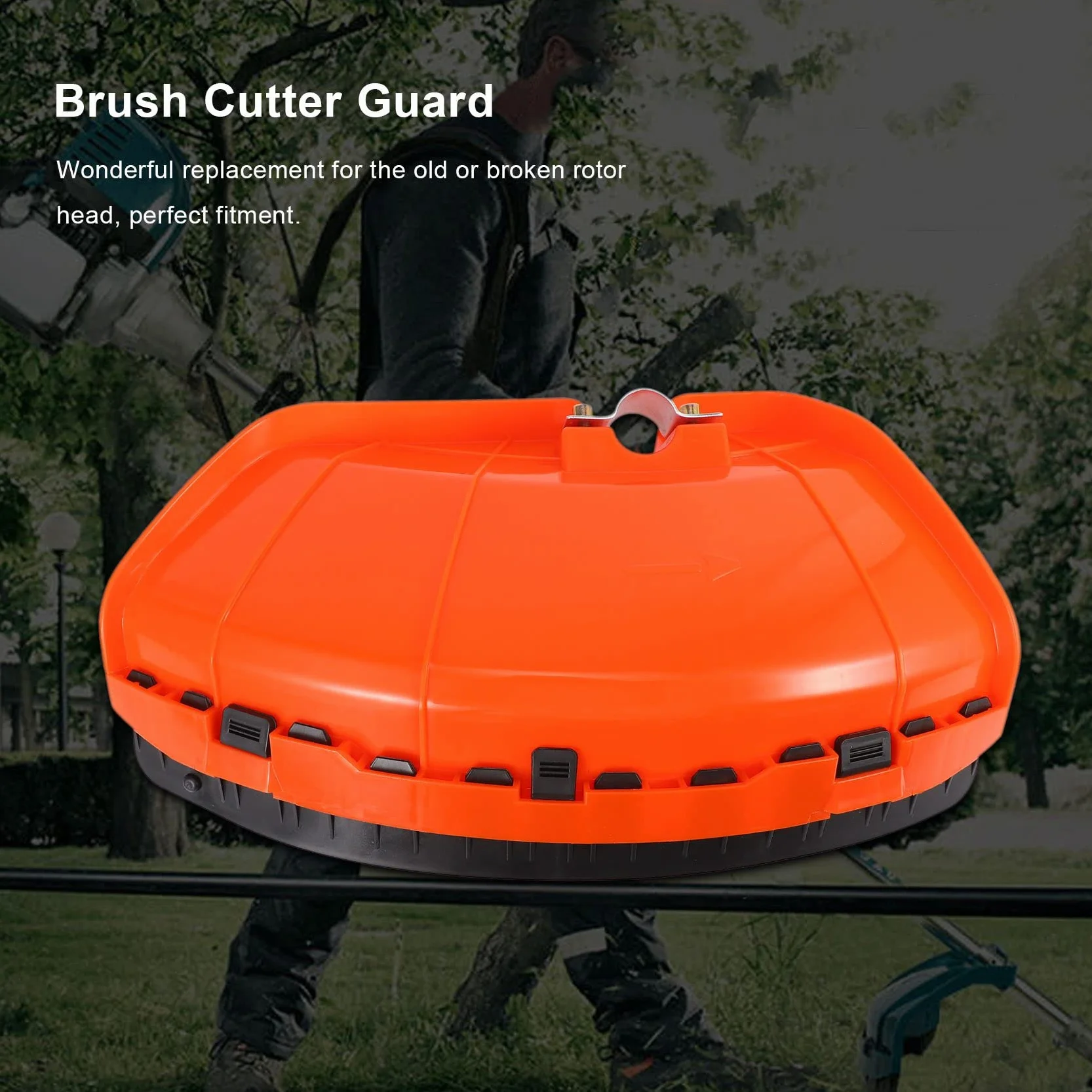 Bouclier de coupe universel, protection efficace et robuste des lames d'herbe, pour divers outils de jardin et l'entretien de la pelouse, design léger pour l'espace de rangement et le confort,
