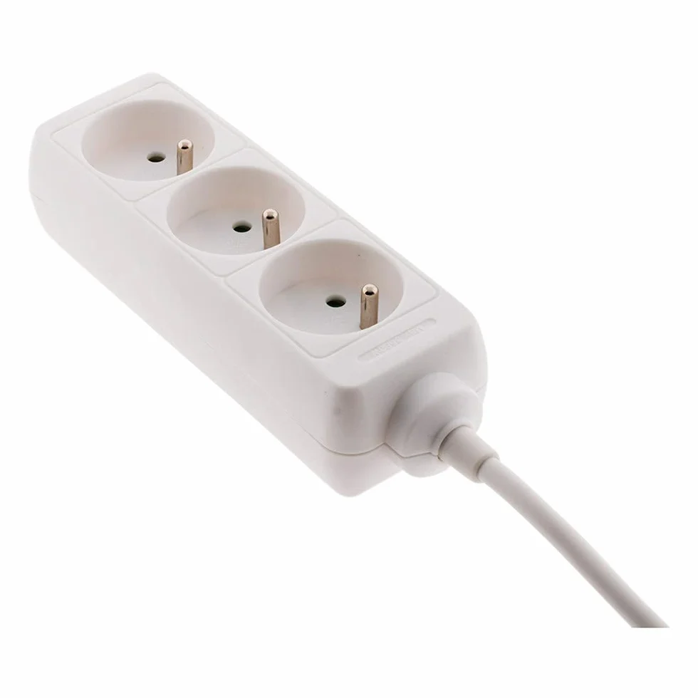 Bloc multiprise 3 prises 2P+T 16A Blanc Zenitech